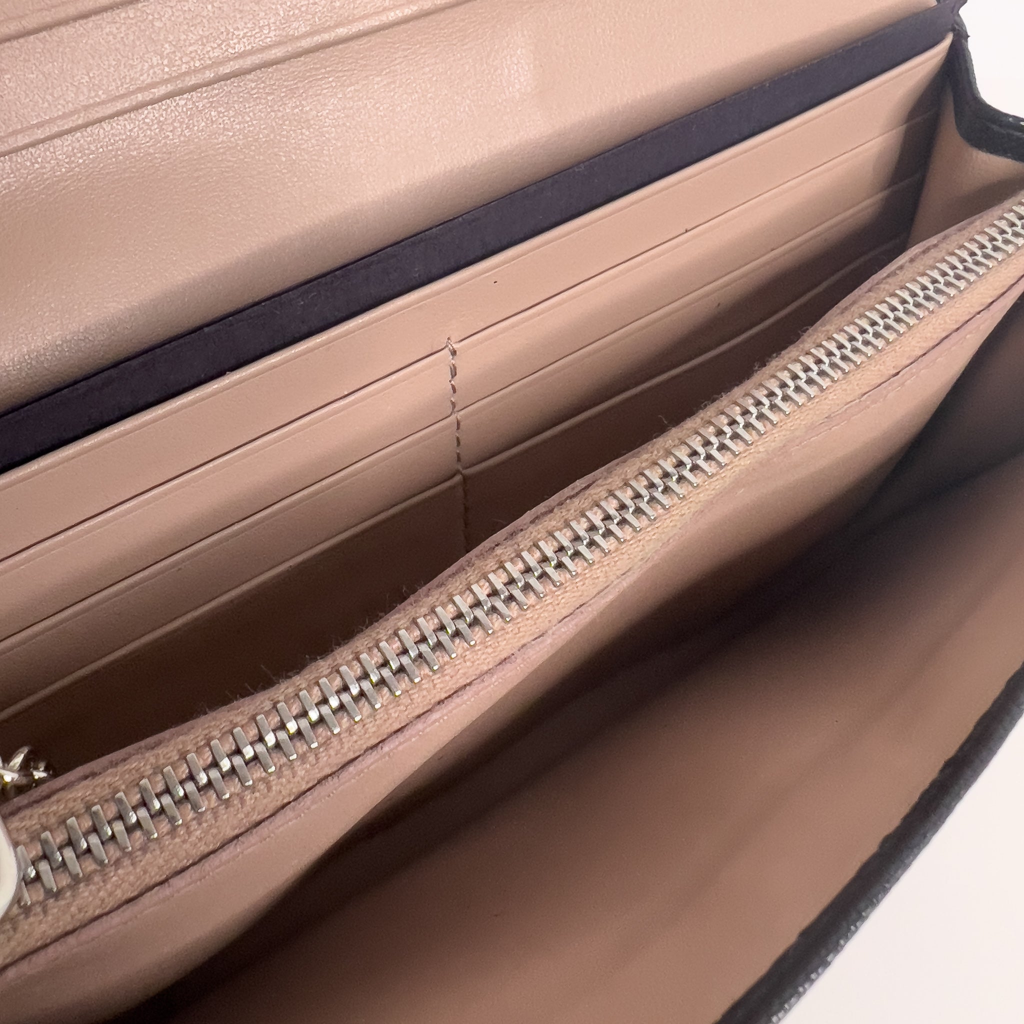 Black Saffiano Long Wallet