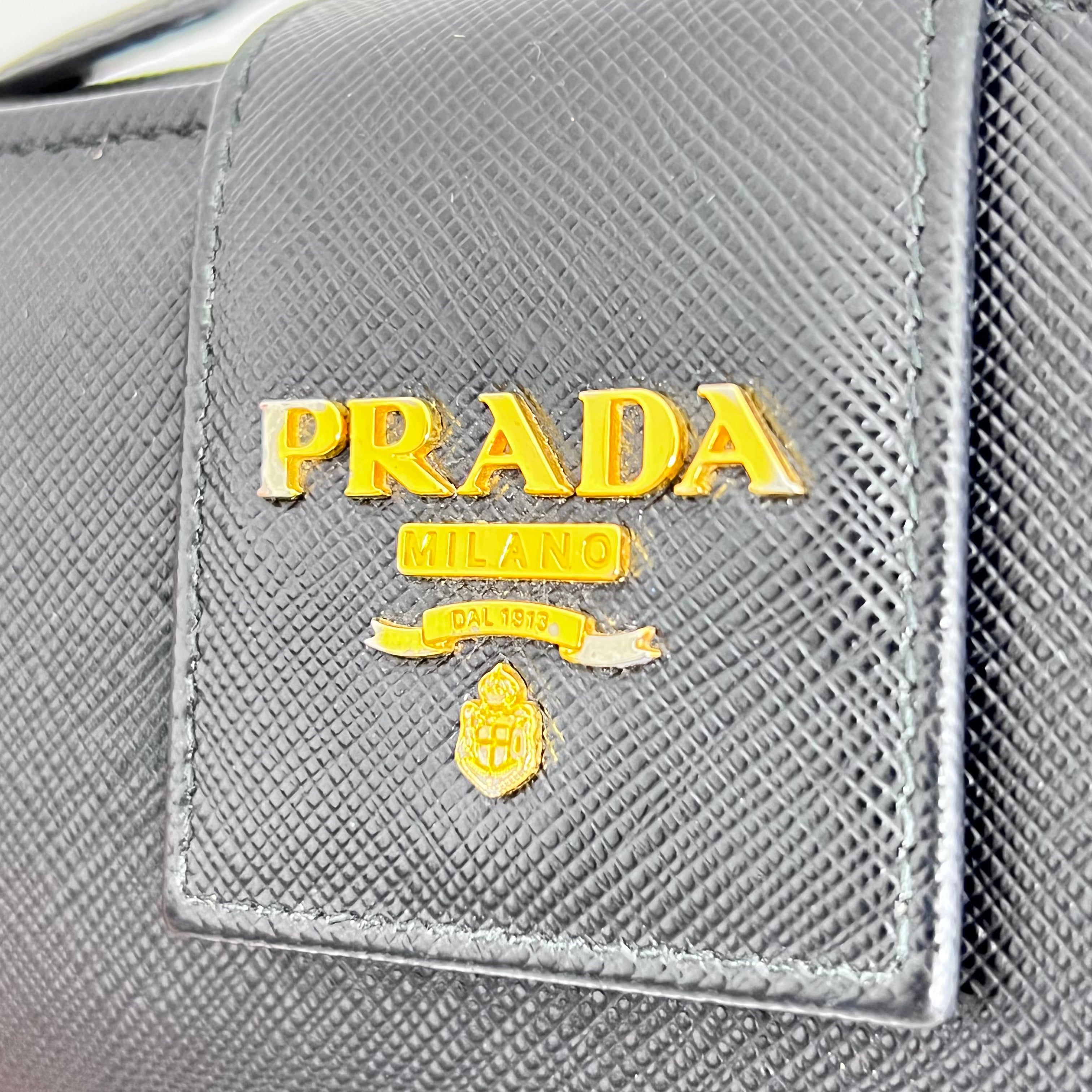 Black Saffiano Long Wallet