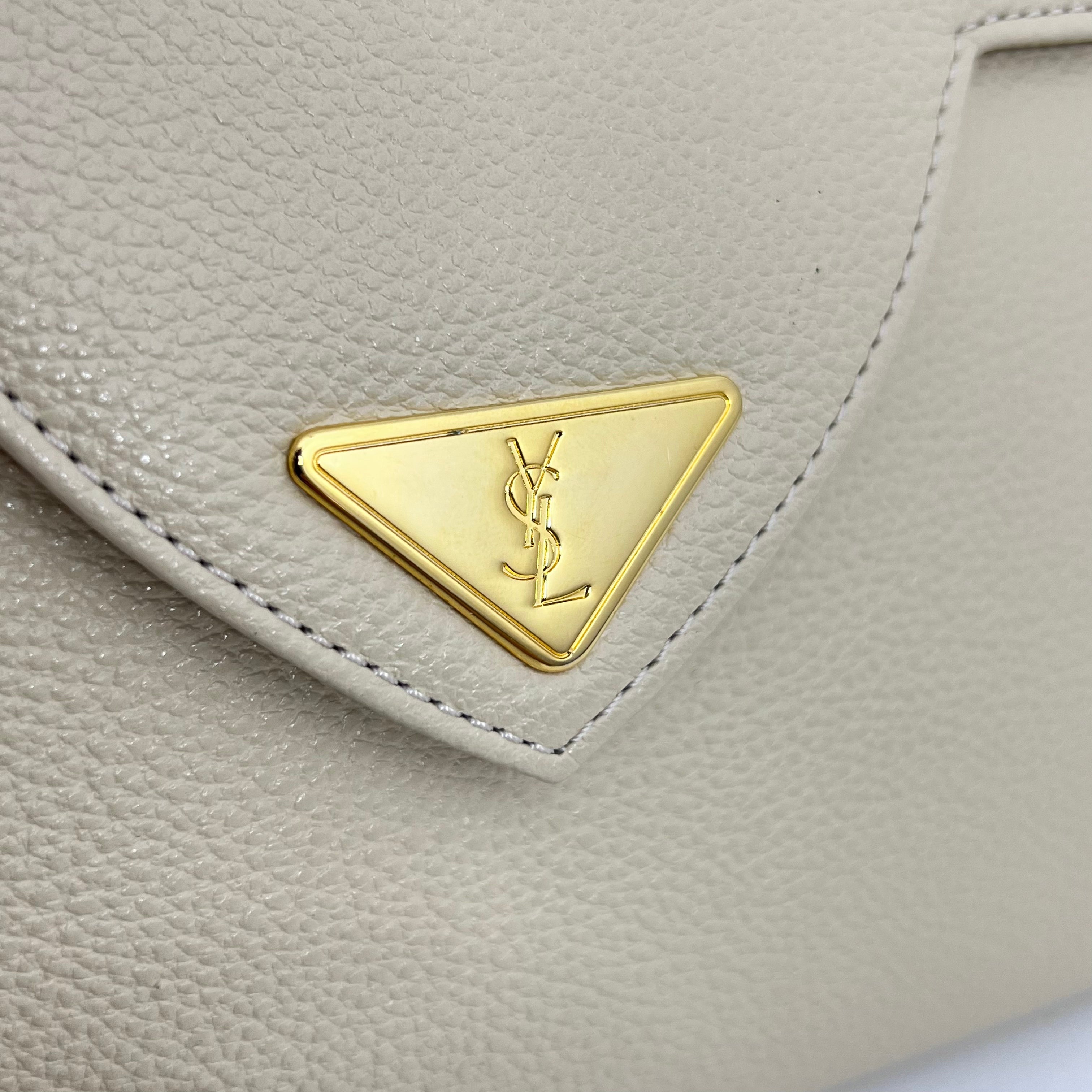 Cream Vintage Envelope Clutch