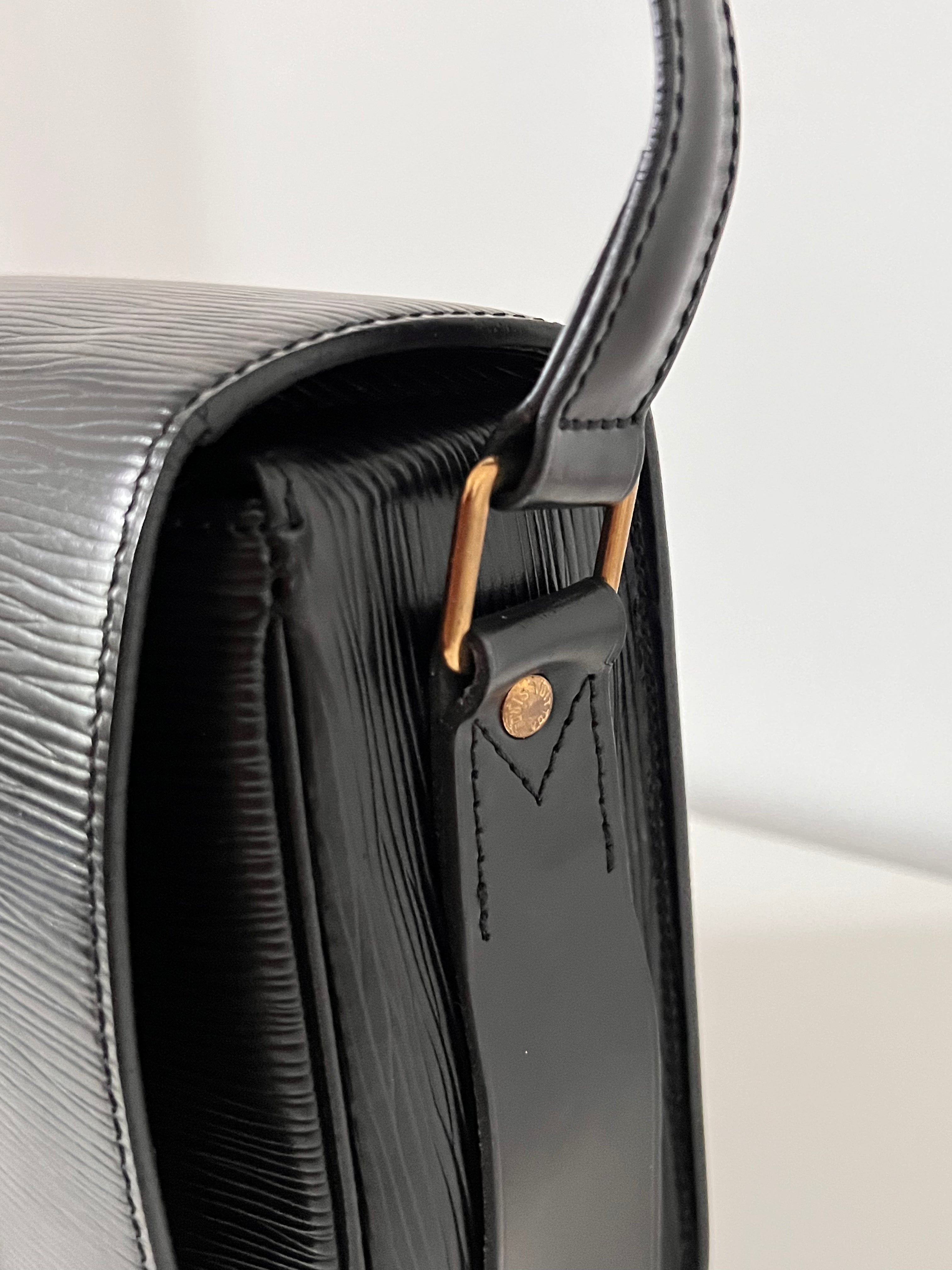 Black Epi Cartouchiere Crossbody