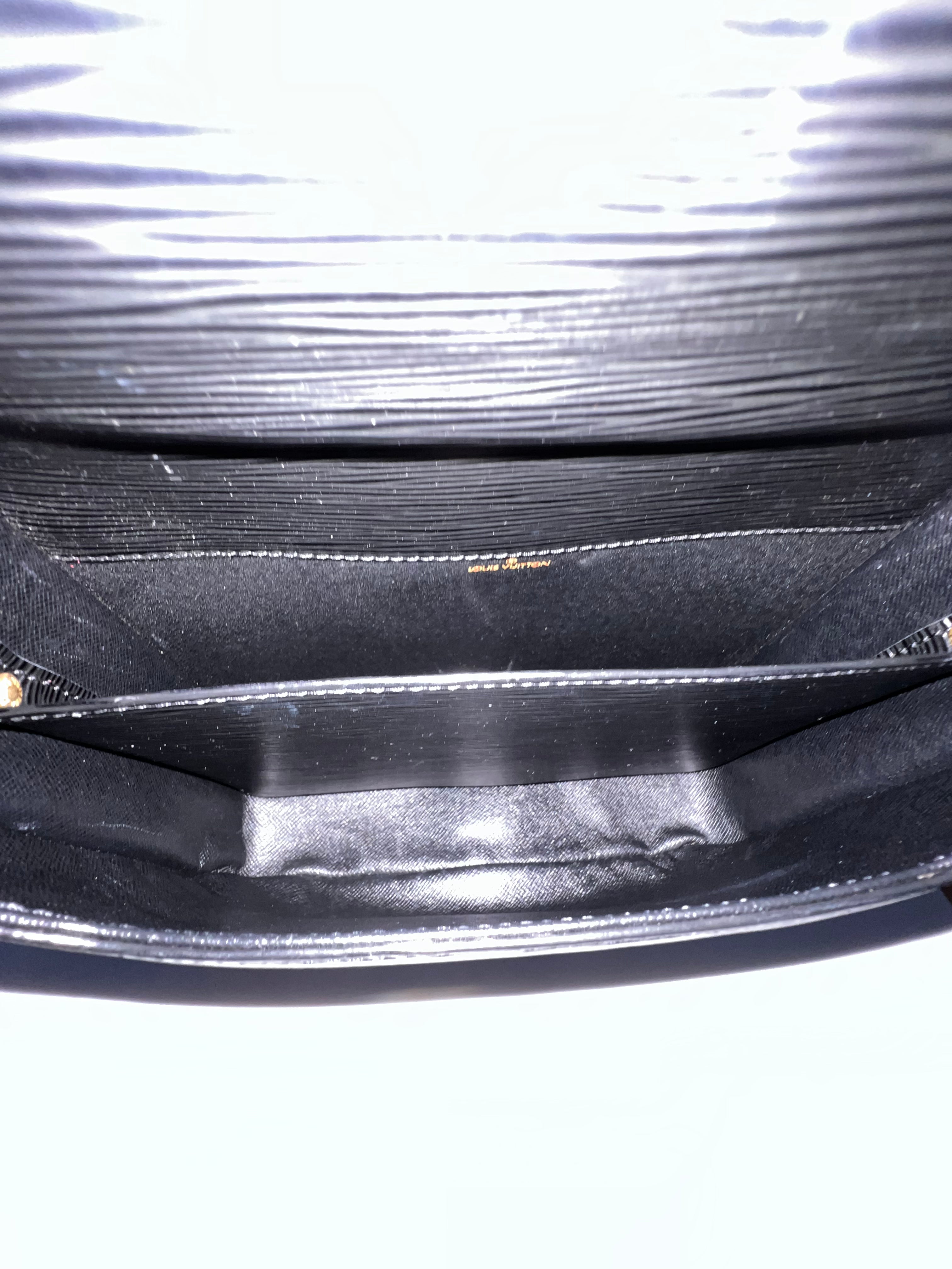 Black Epi Cartouchiere Crossbody