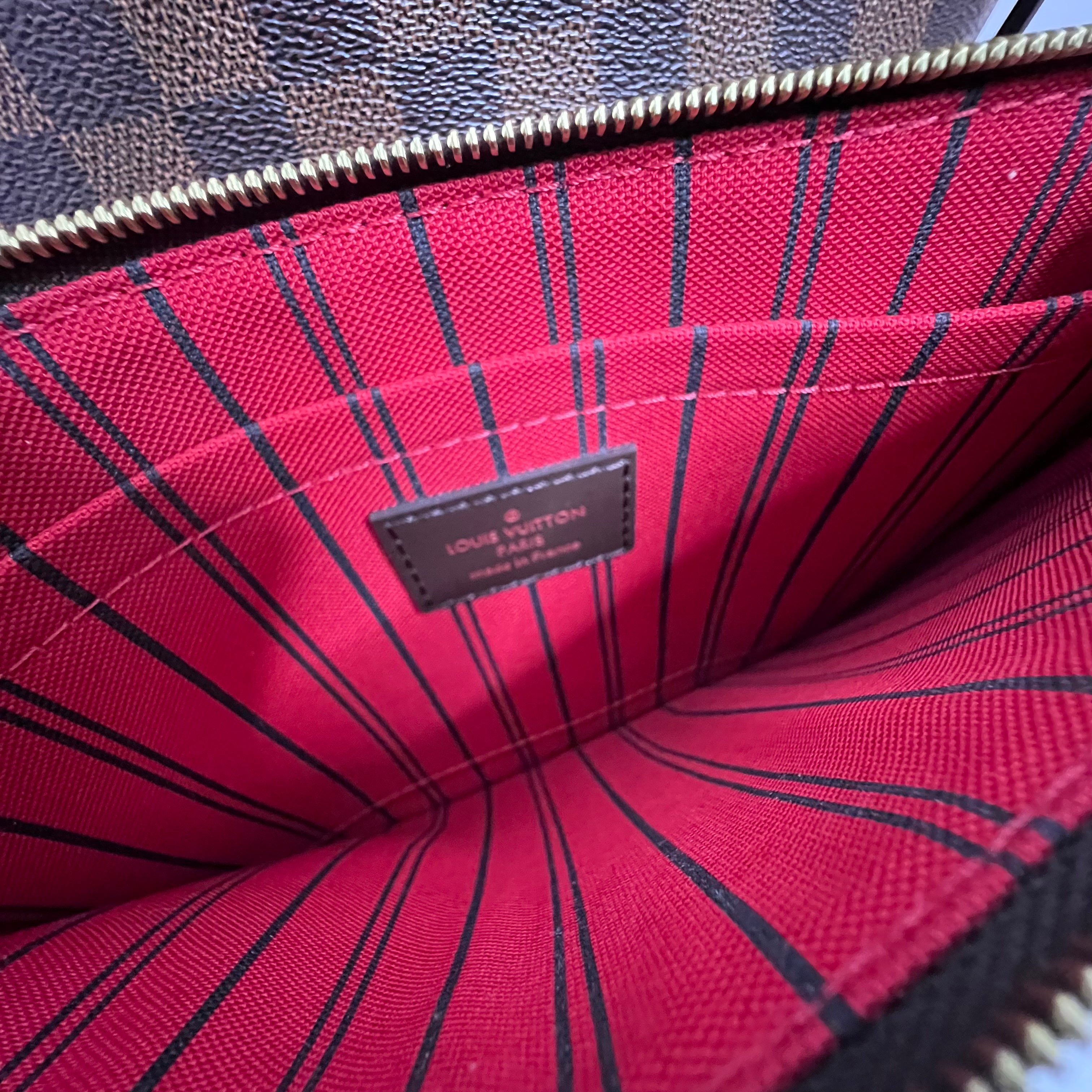 Neverfull Damier Ebene MM with Pouch