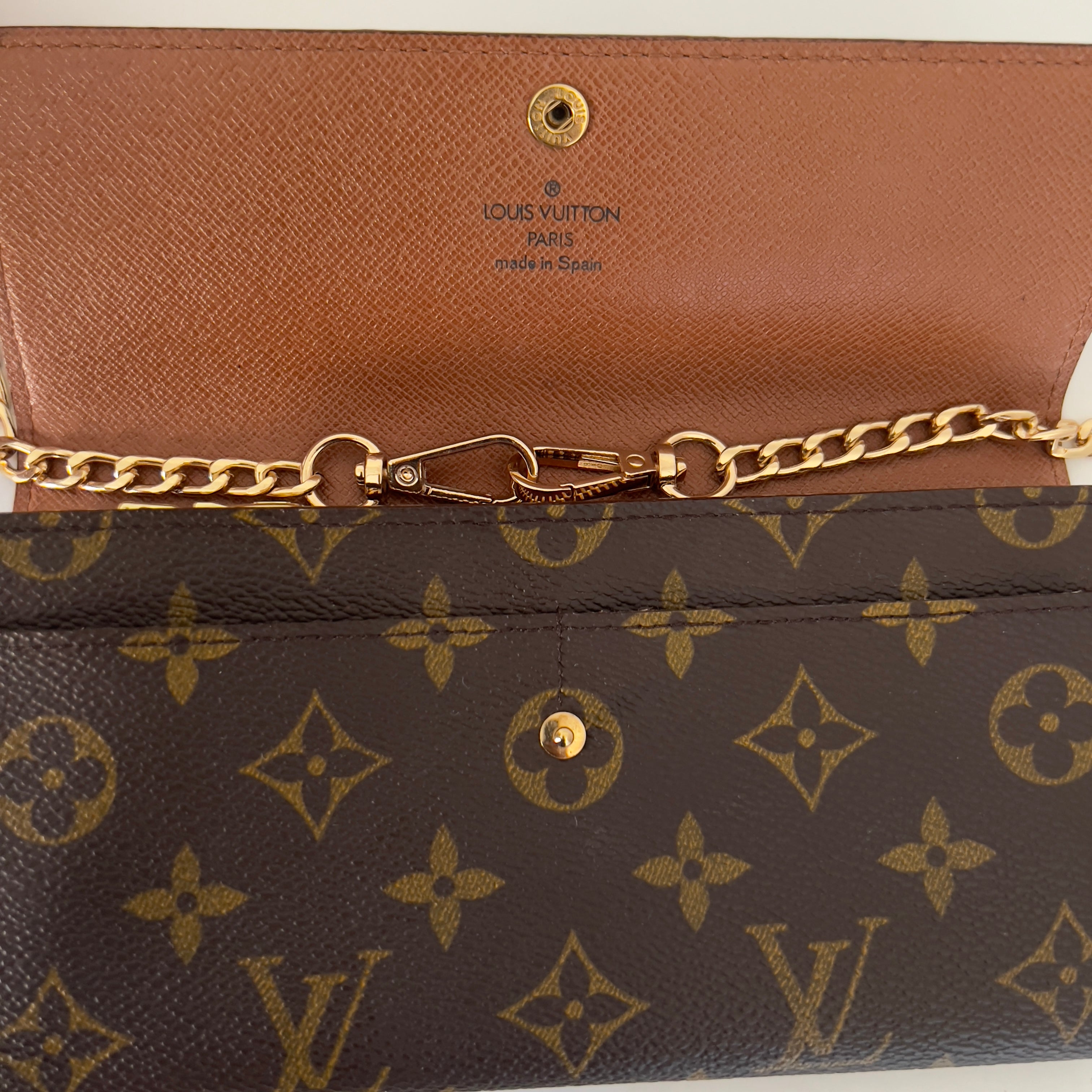 Monogram Money Wallet with Chain