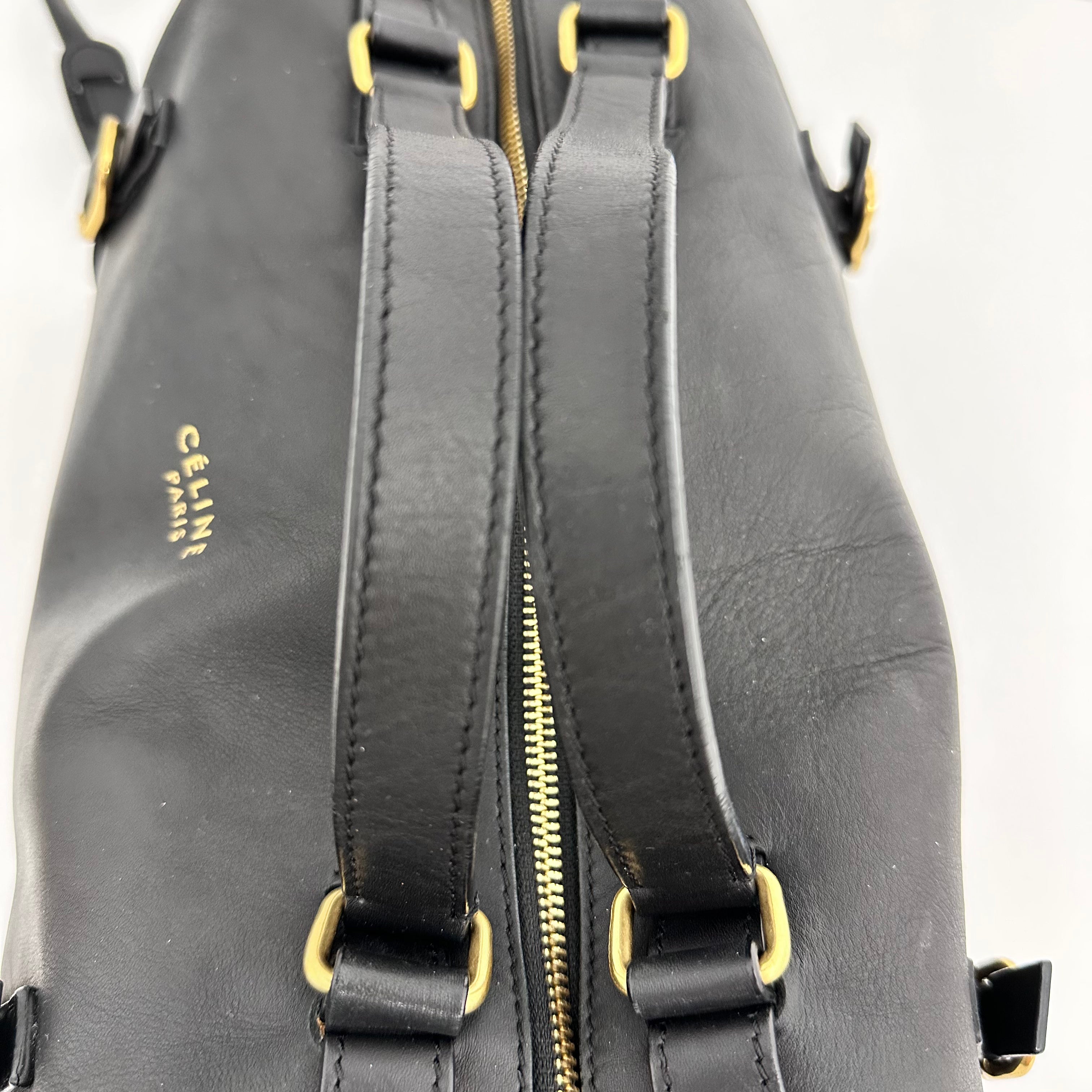 Vintage Top Handle Leather Bag