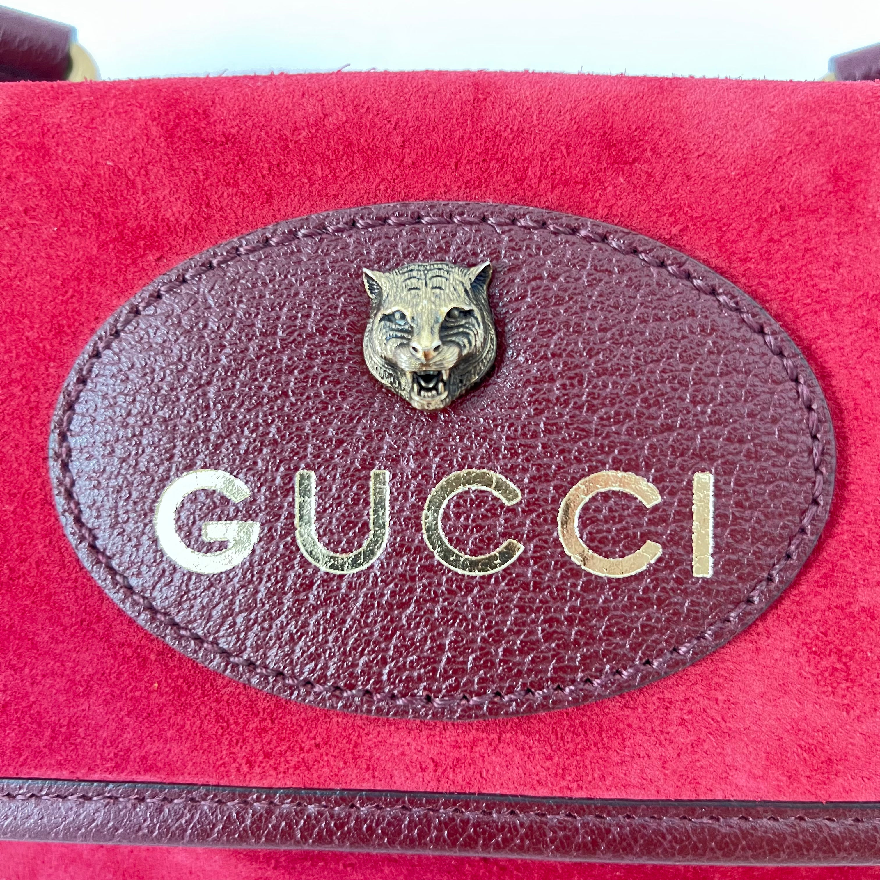 Small Suede Neo Vintage Double Flap Messenger Bag