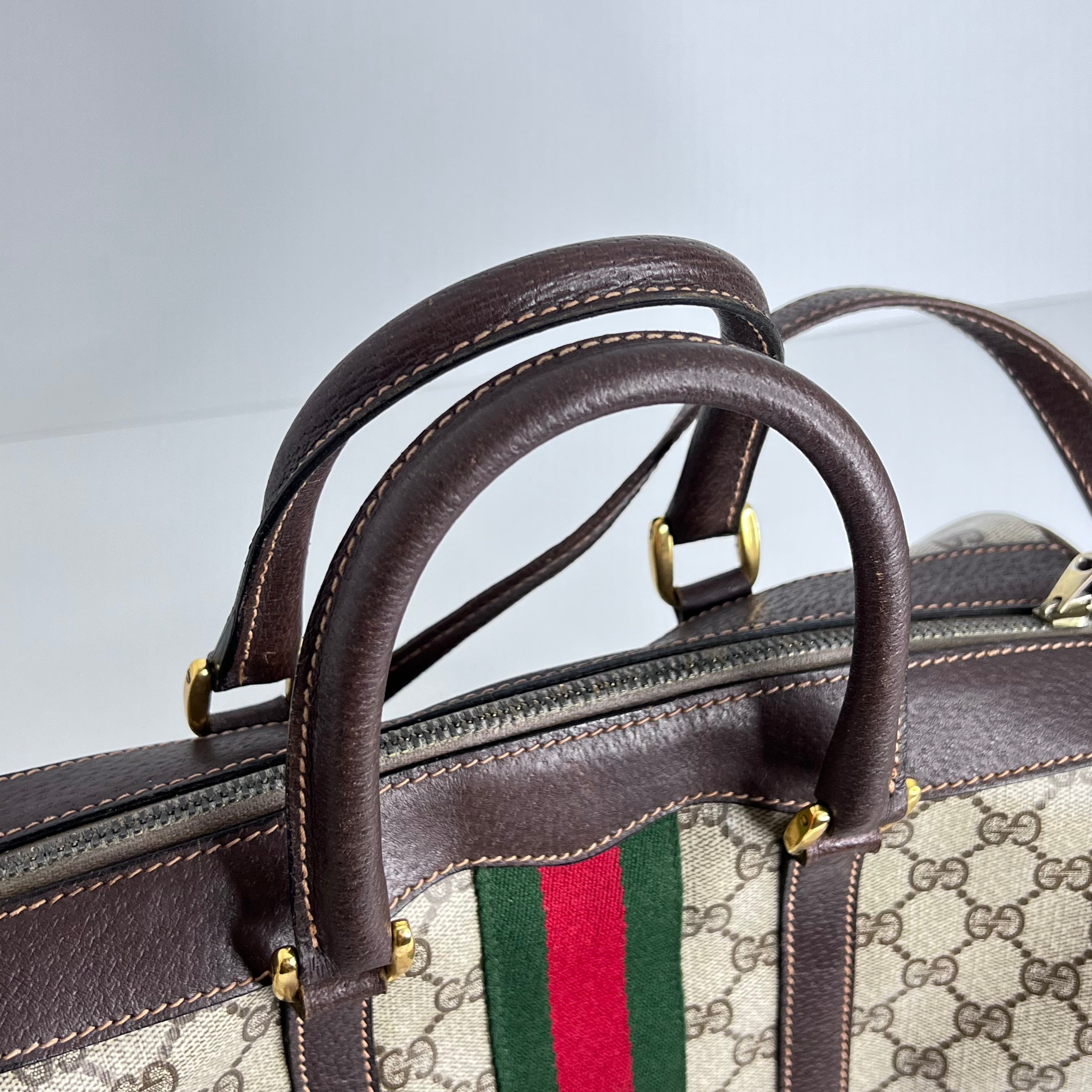 GG Supreme Boston Bag w/ Strap