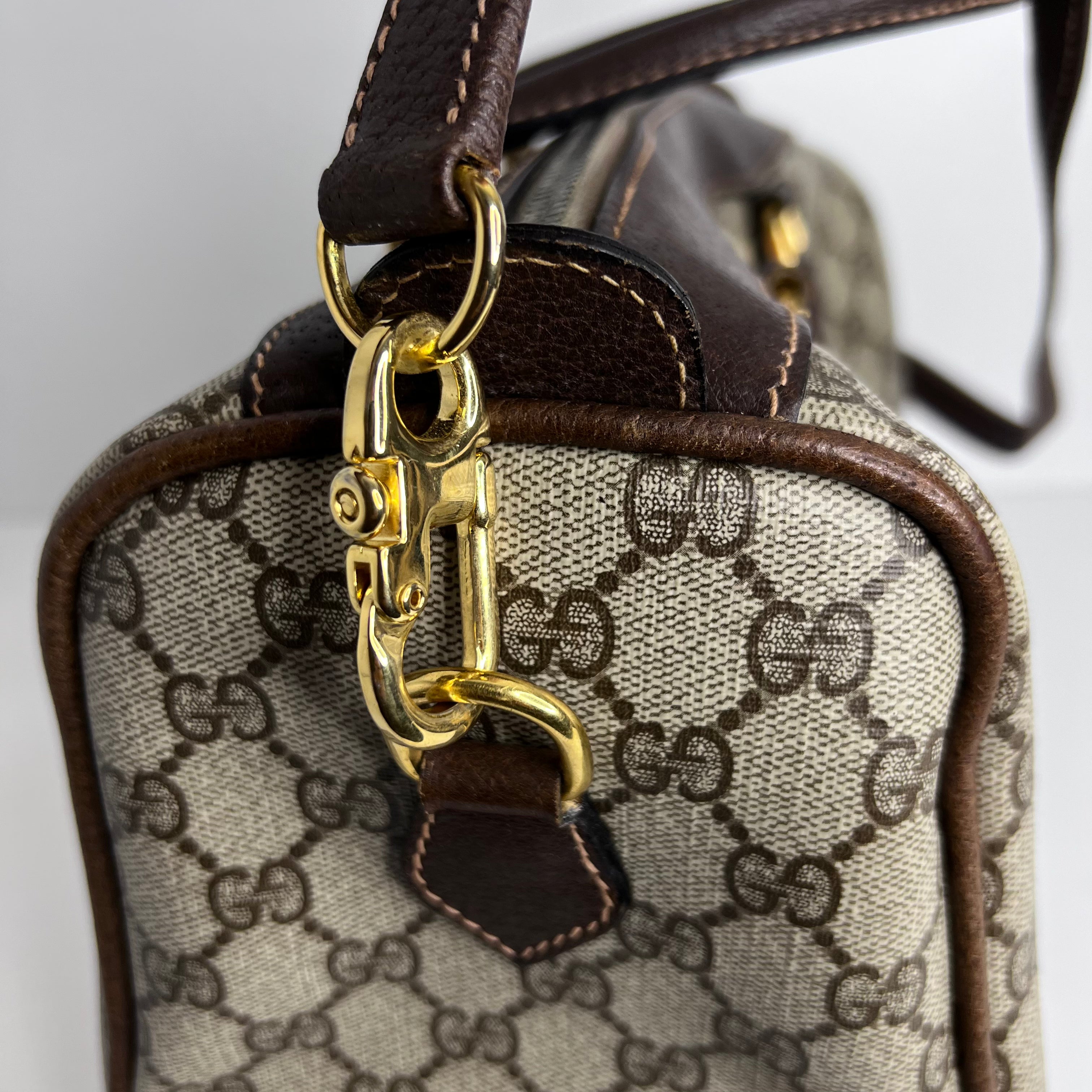 GG Supreme Boston Bag w/ Strap