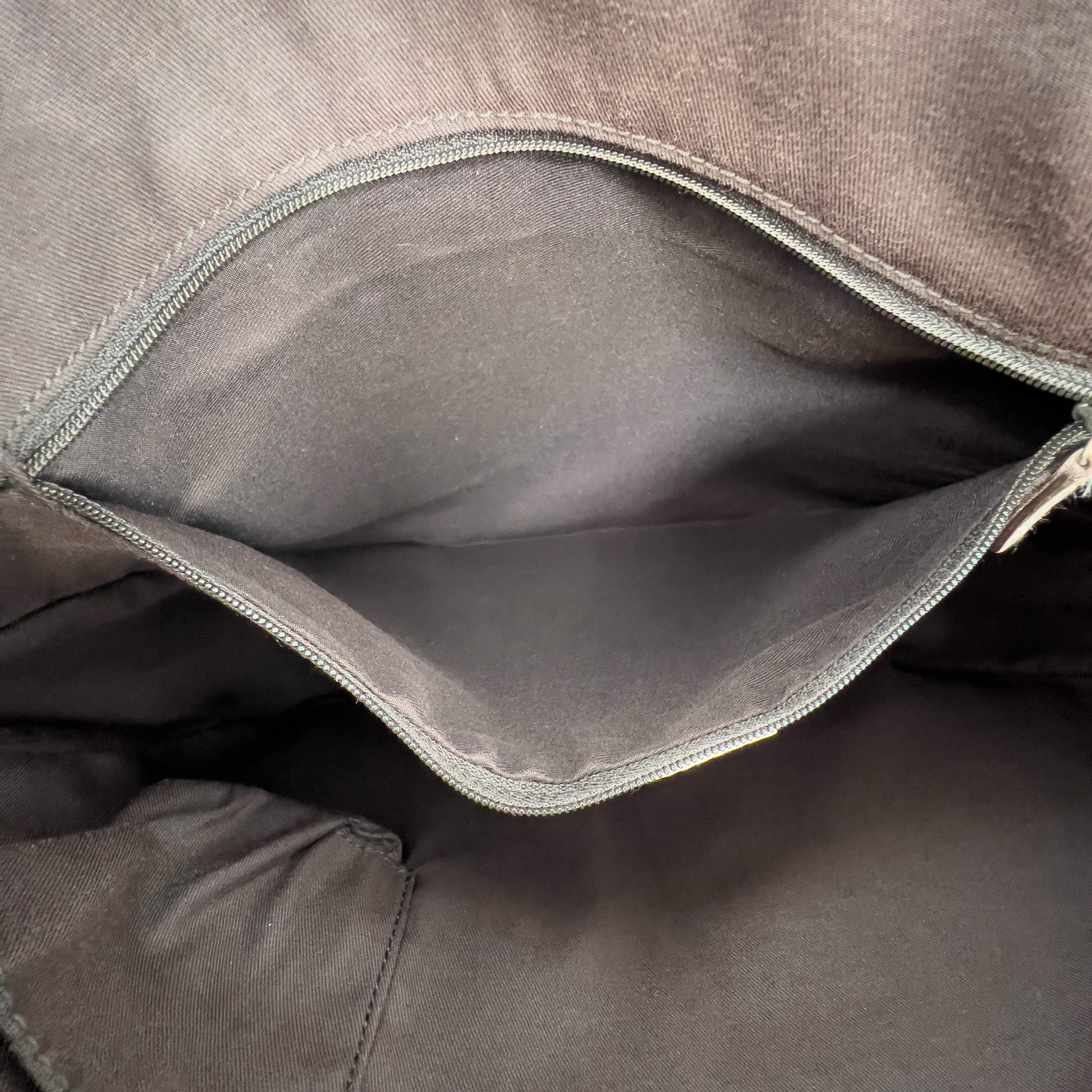 GG Monogram Ivory Canvas Pocket Hobo Bag