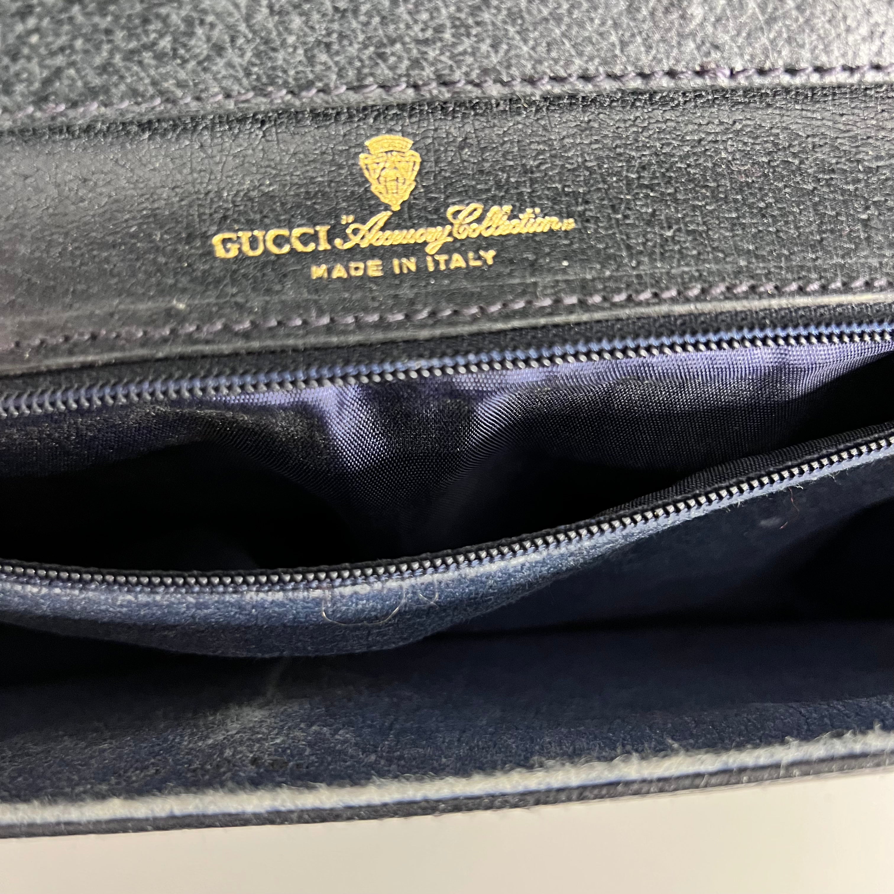 GG Web Supreme Navy Crossbody