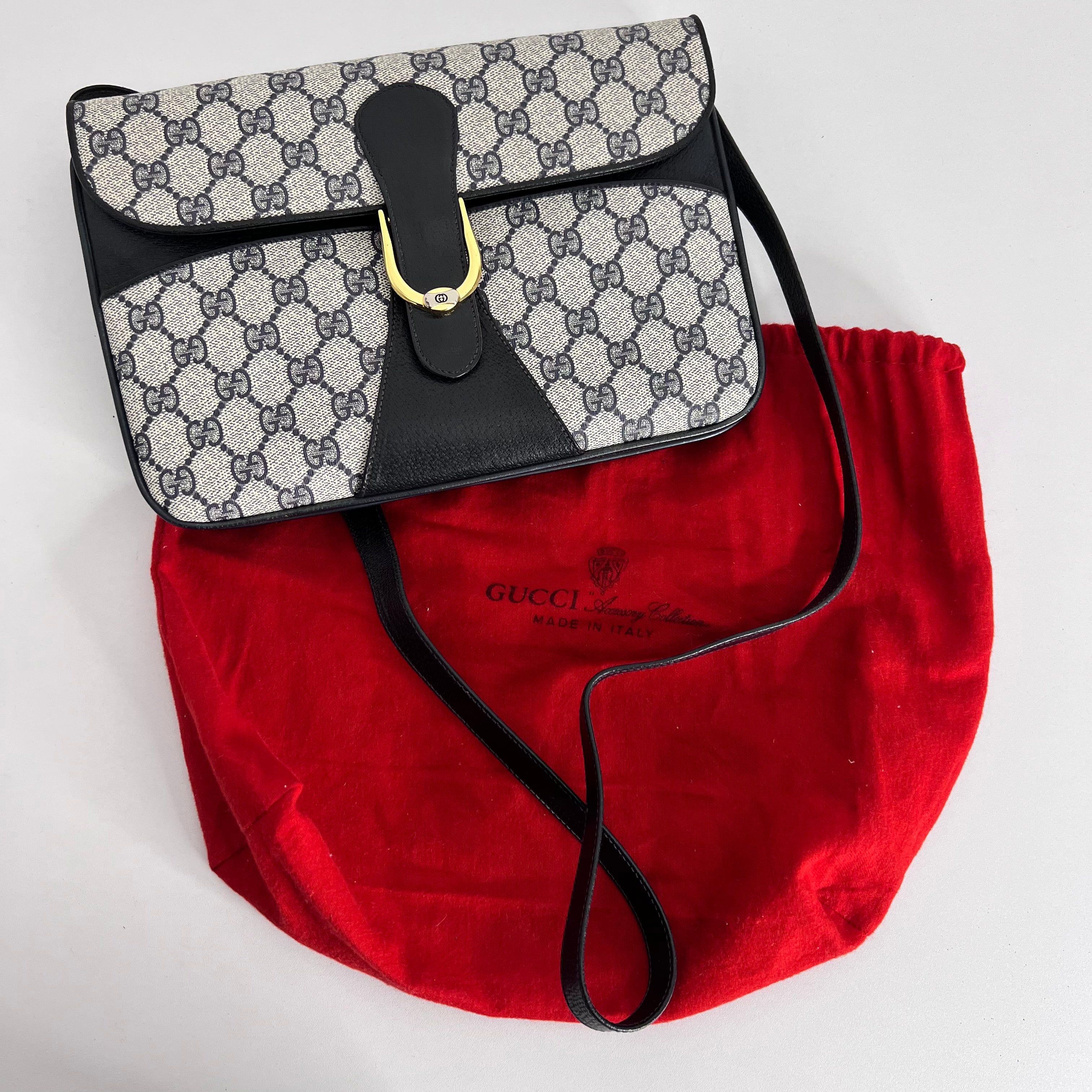 GG Web Supreme Navy Crossbody