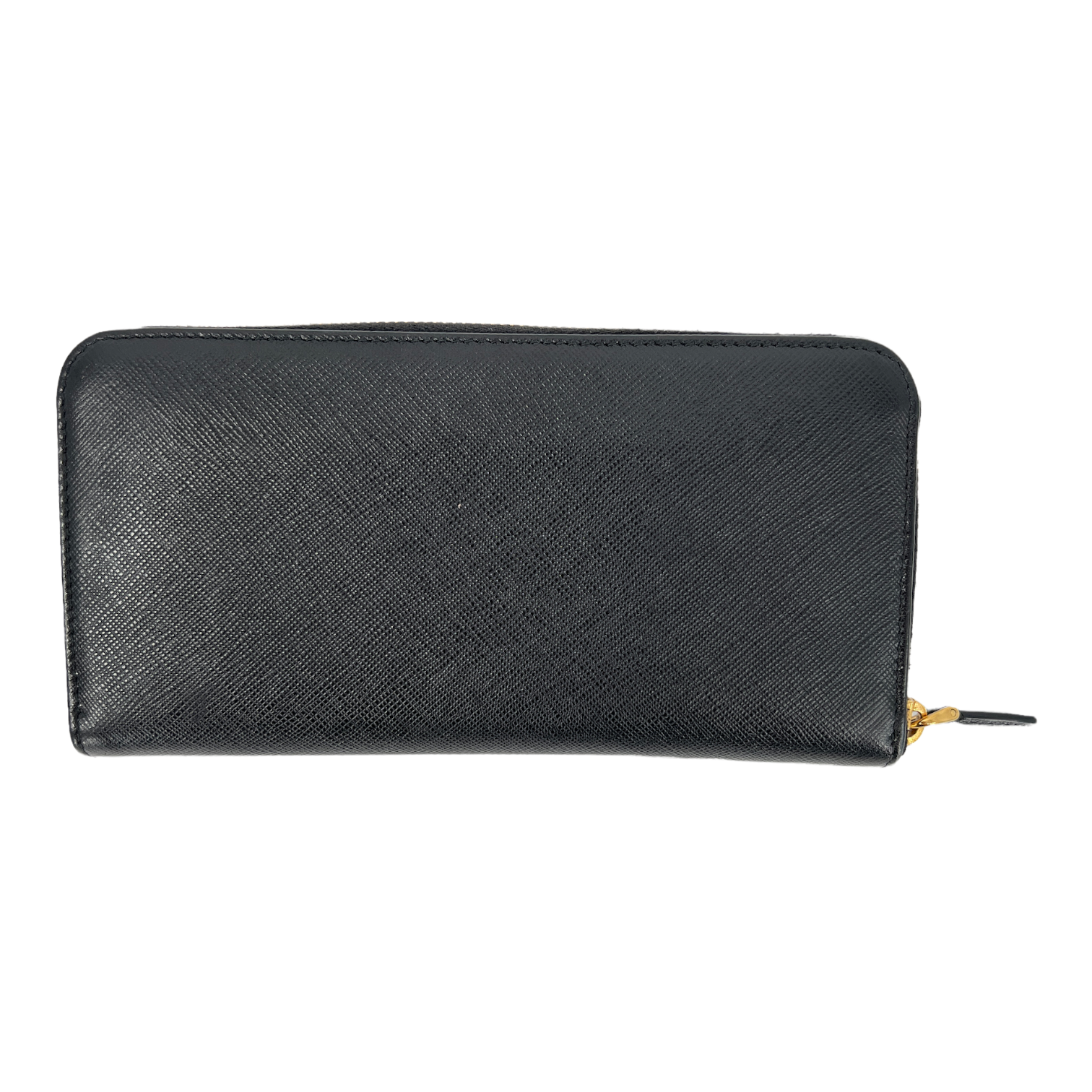 Black Saffiano Zip Around Wallet