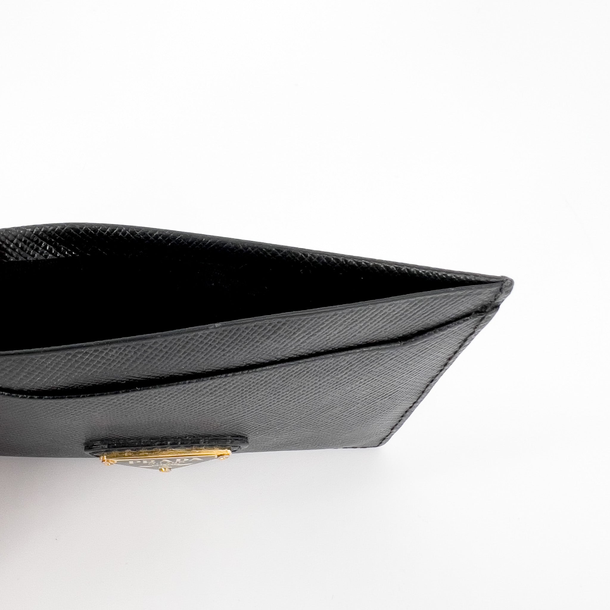 Black Saffiano Card Holder