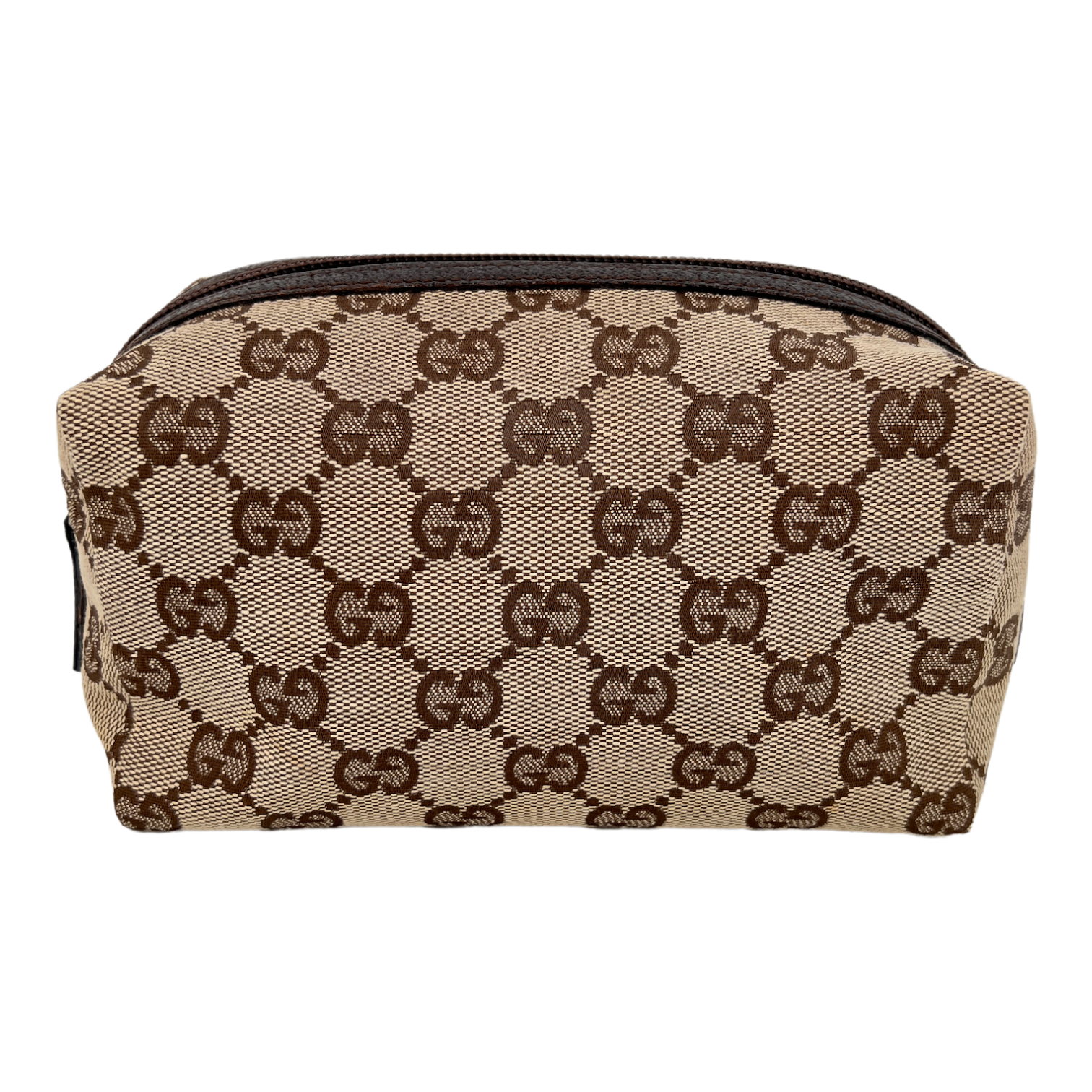 Canvas GG Web Makeup Pouch