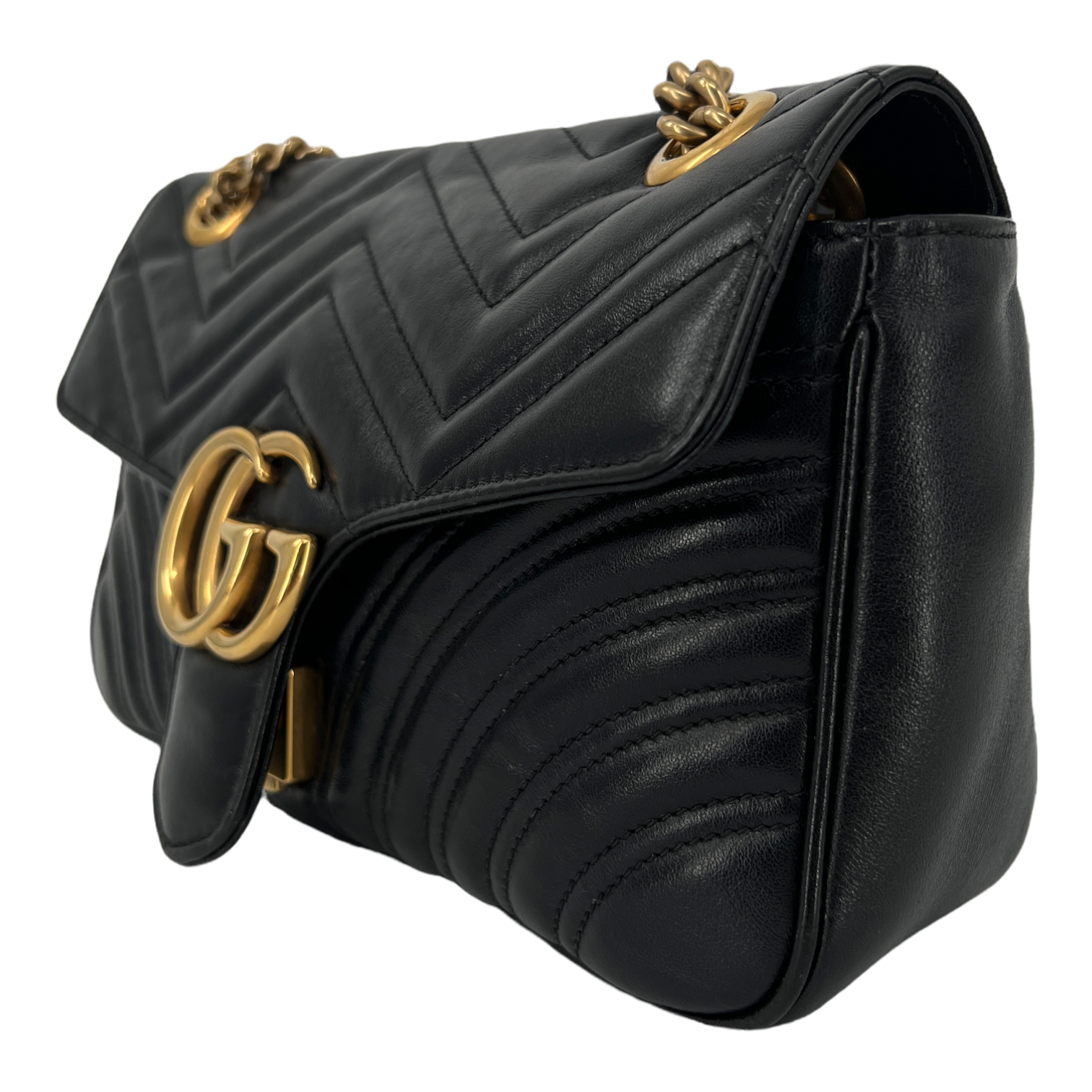 GG Marmont Small Matelassé Shoulder Bag