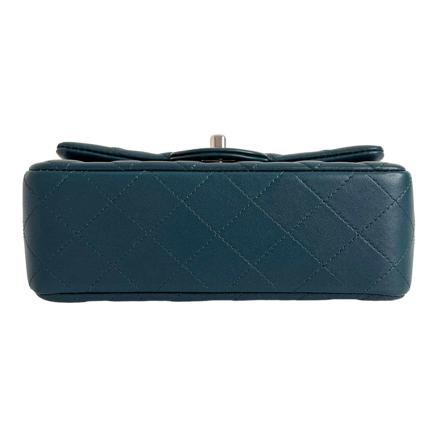 Mini Rectangle Flap in Bleu Fonce