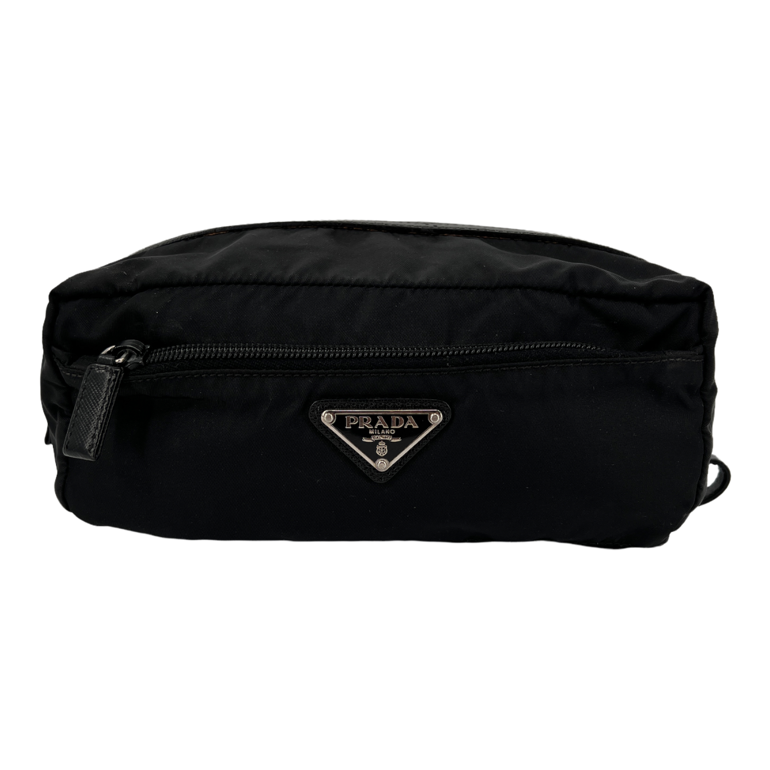 Prada nylon 2025 makeup bag