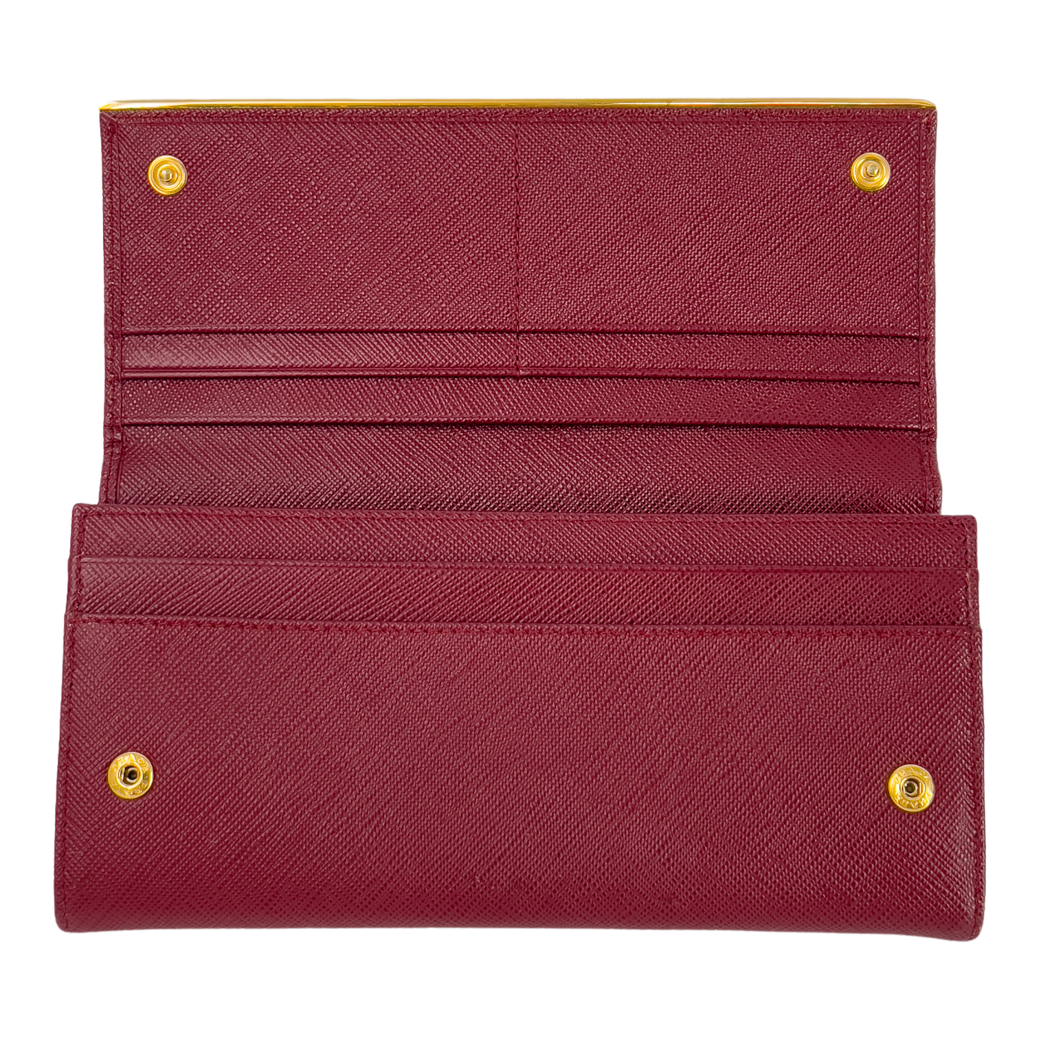 Bordeaux Saffiano Leather with Gold Hardware