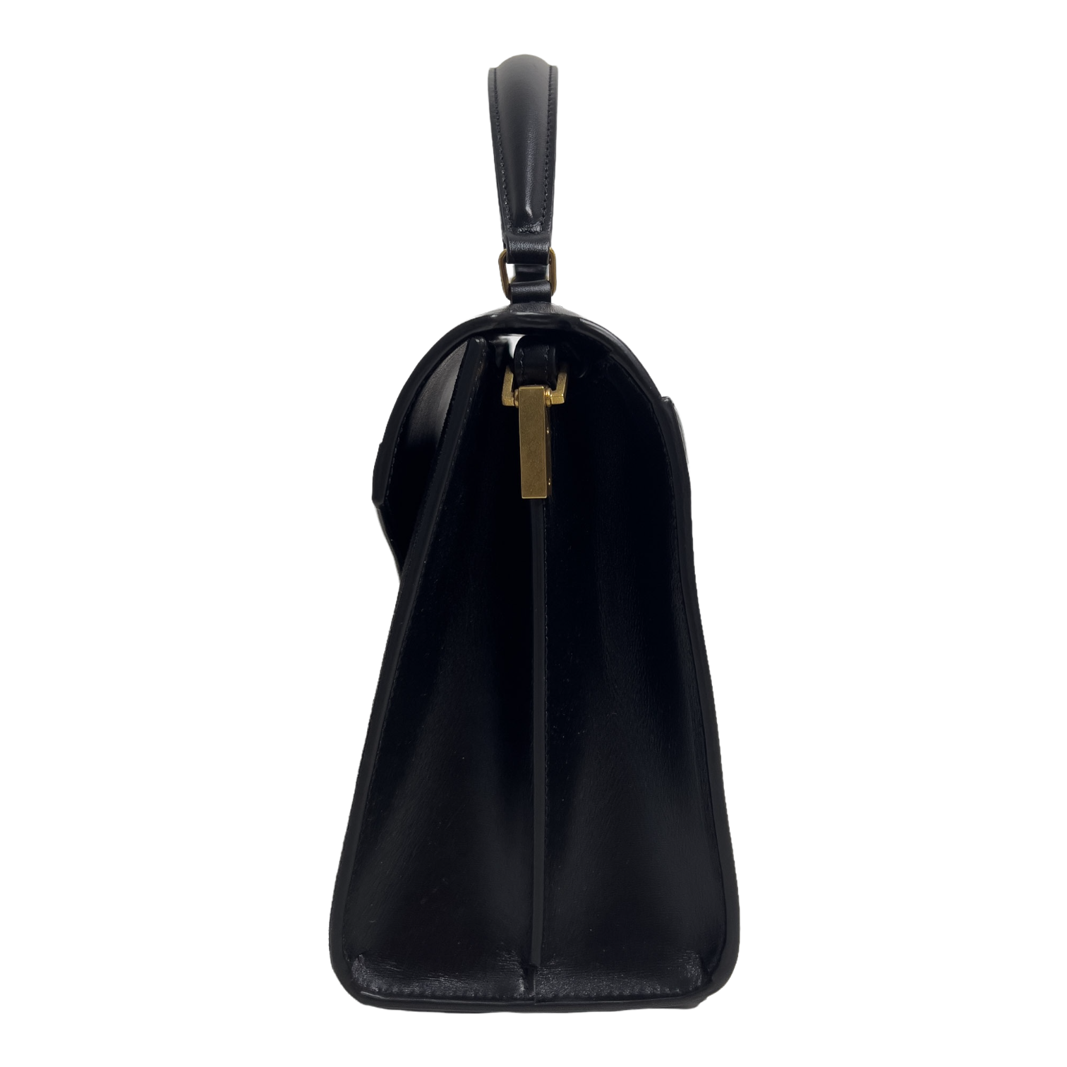 Medium Cassandra Top Handle Leather and Suade