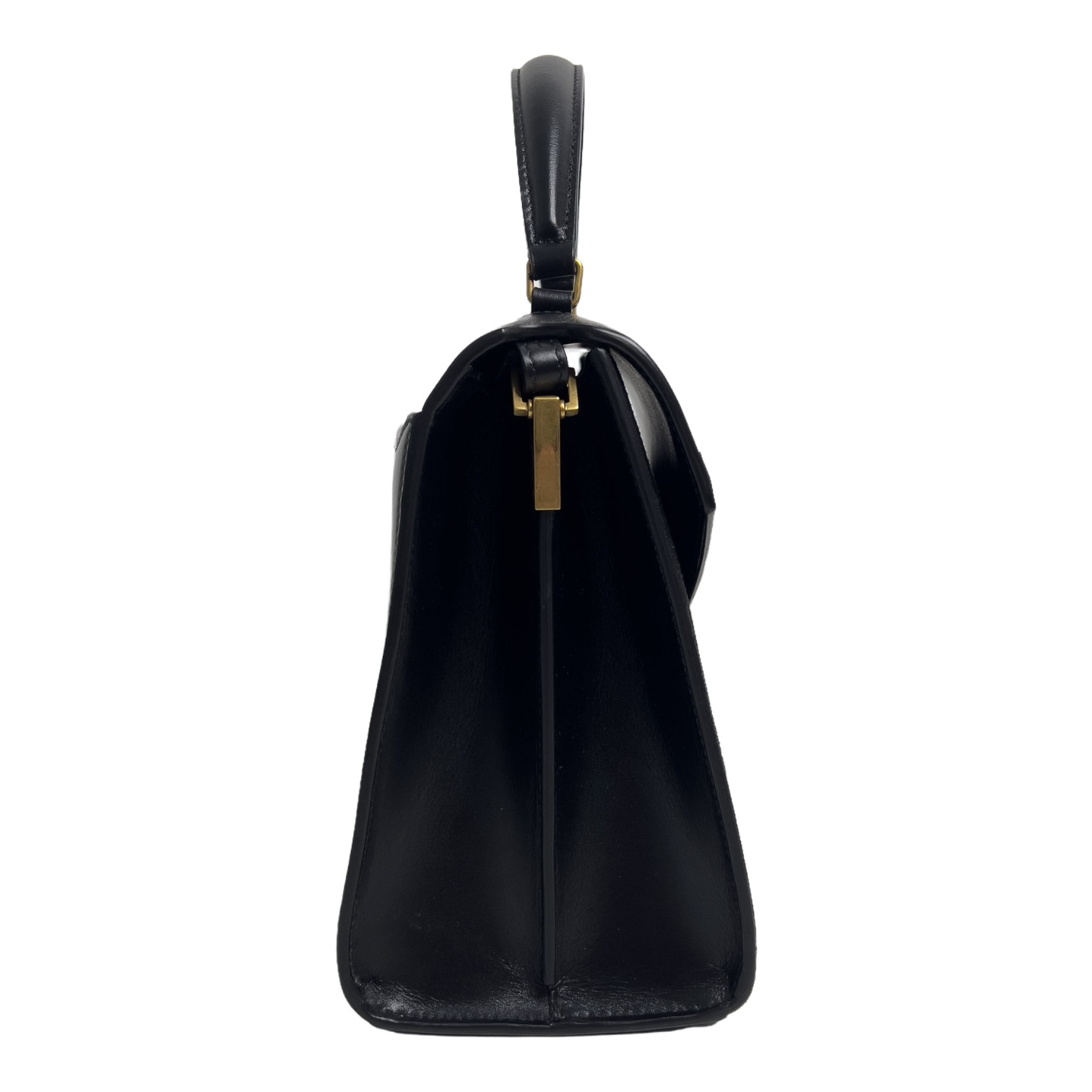 Medium Cassandra Top Handle Leather and Suade