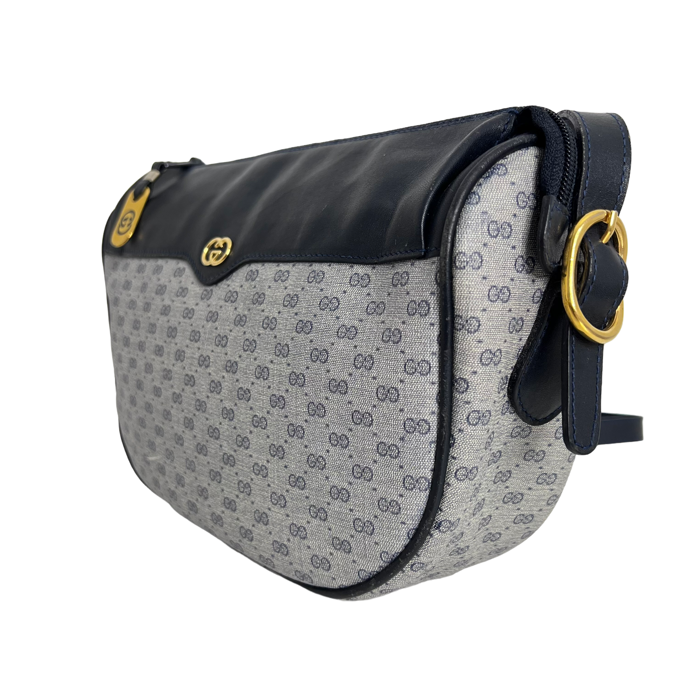 Medium Navy Supreme Crossbody