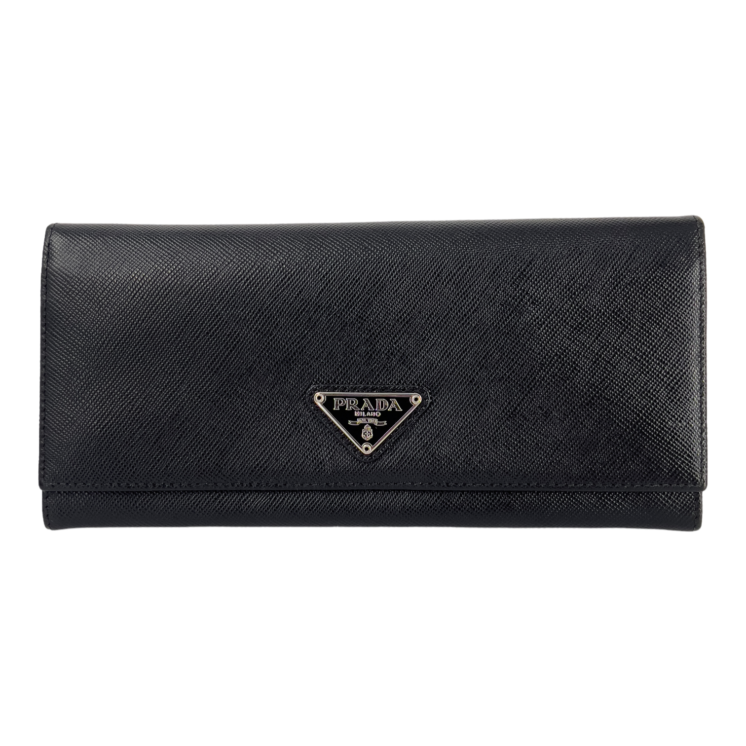 Black Saffiano Leather - Classic logo