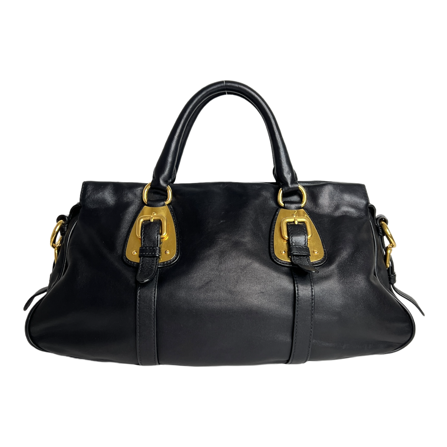 Bauletto Nero Calfskin Leather