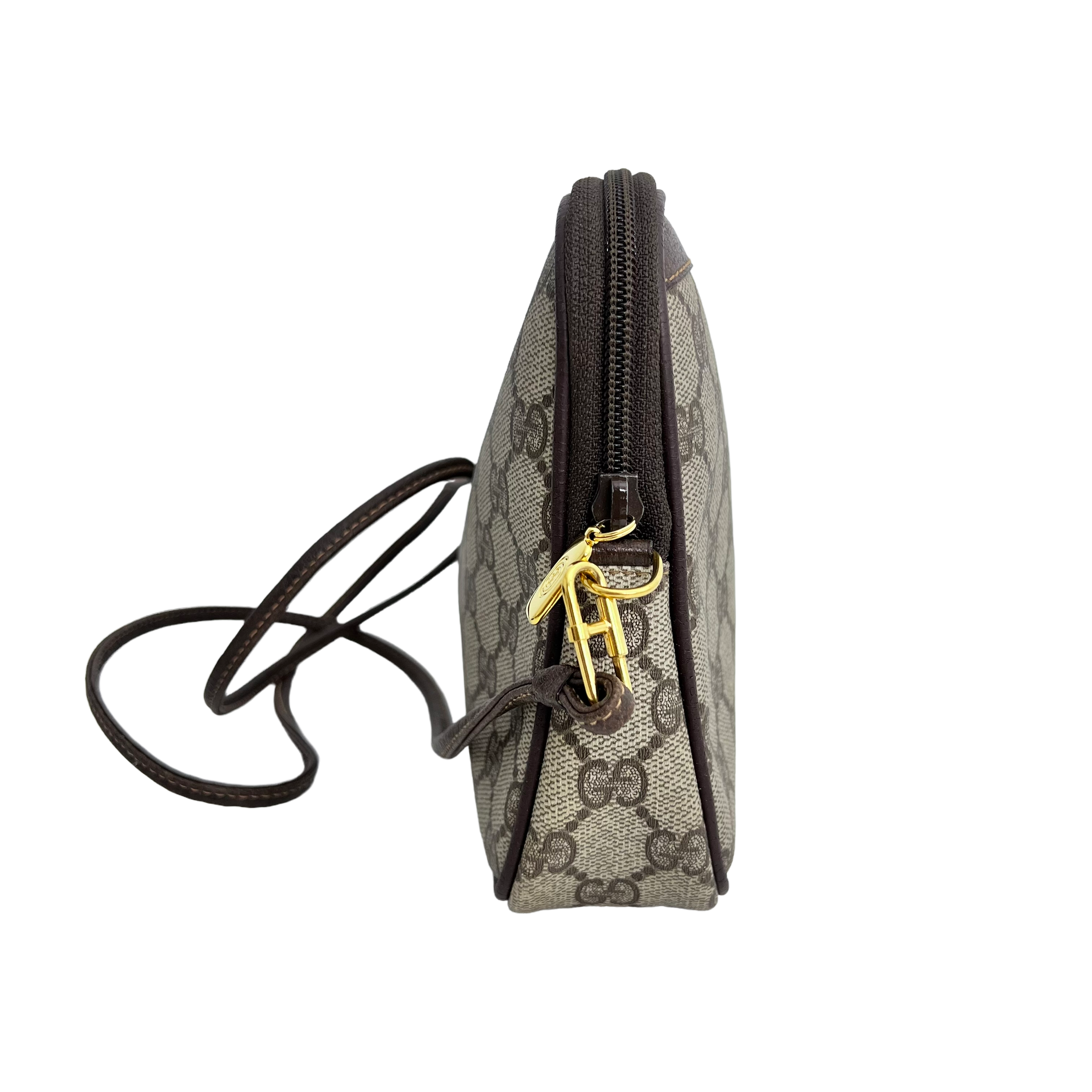 Small Brown GG Web Crossbody