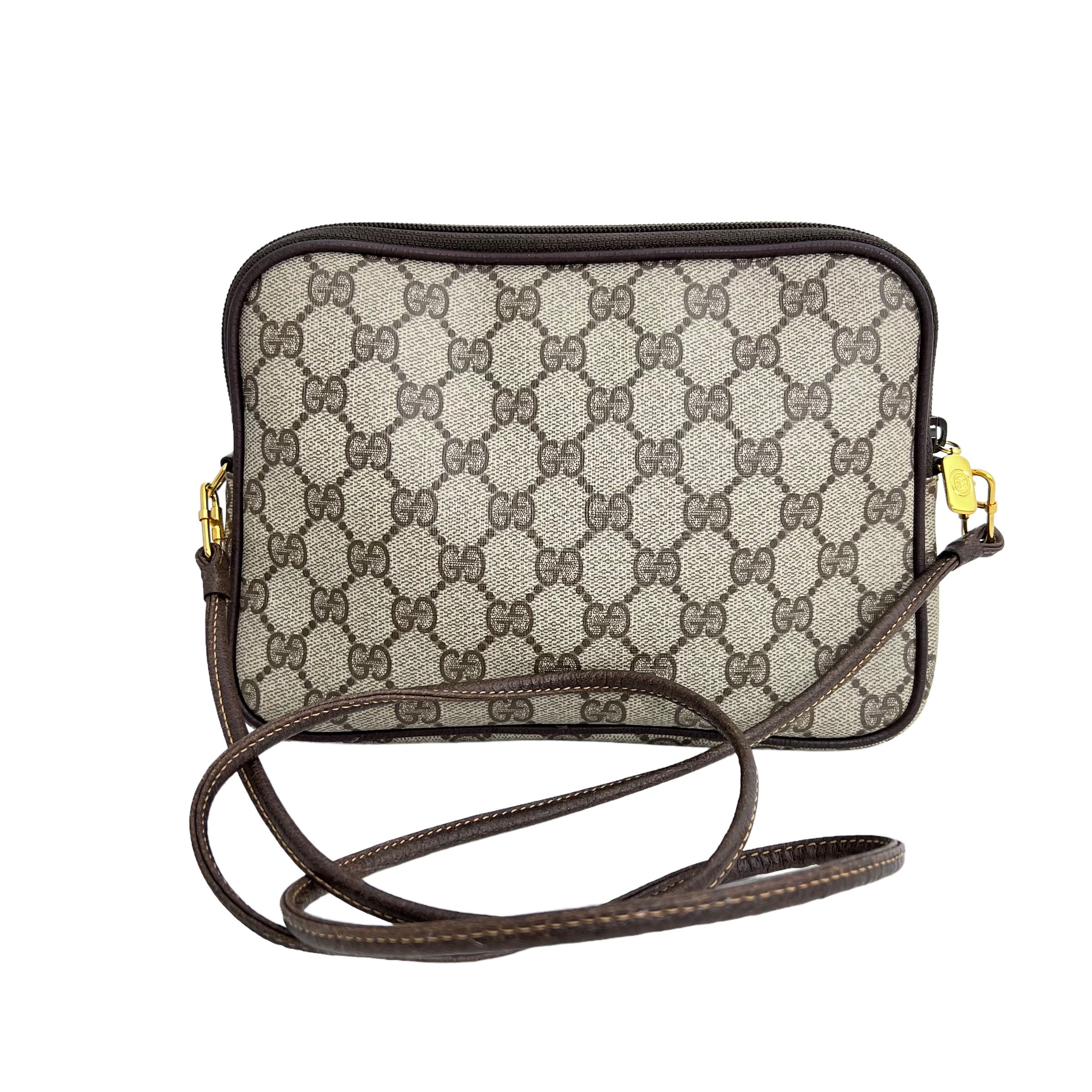 Small Brown GG Web Crossbody