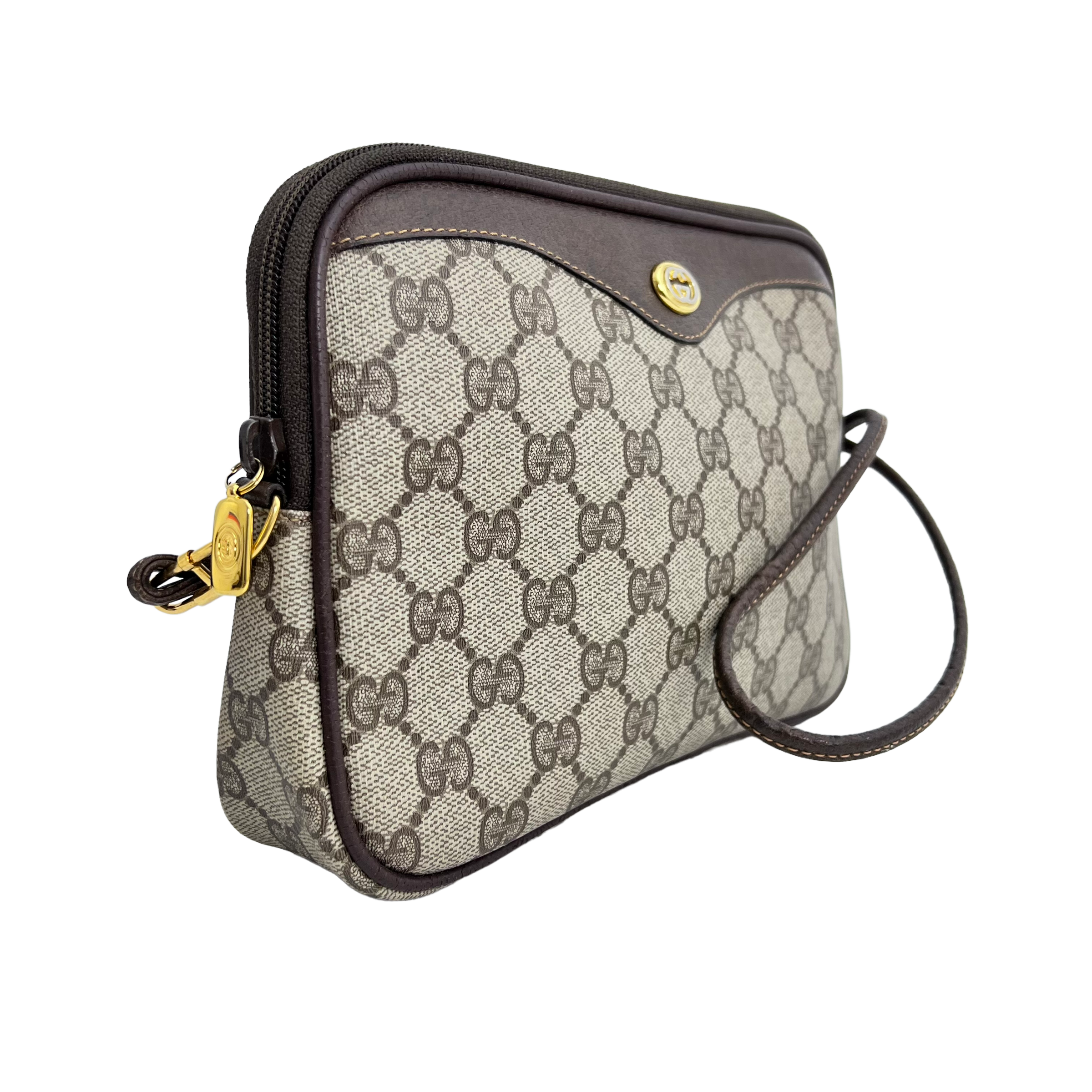 Small Brown GG Web Crossbody