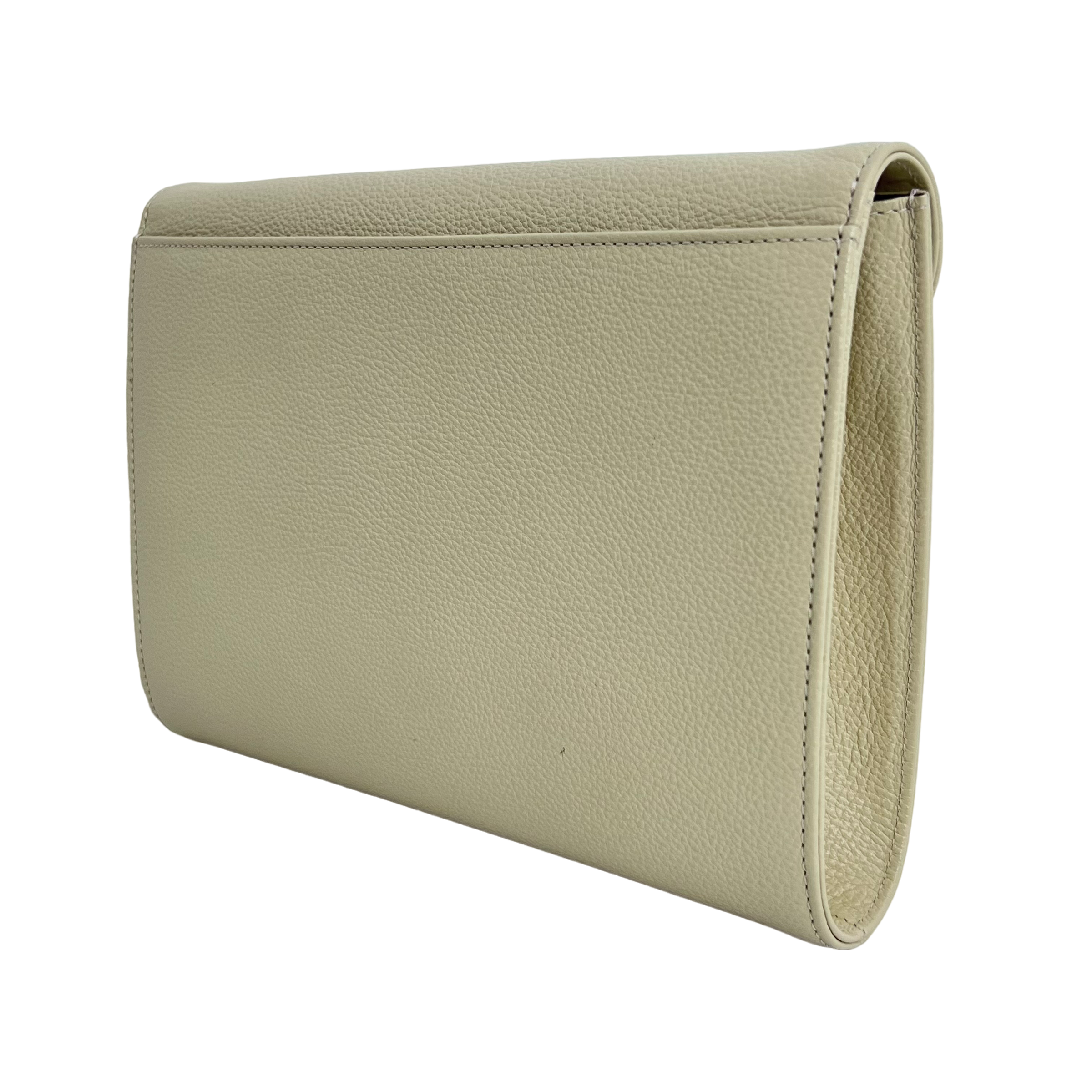 Cream Vintage Envelope Clutch