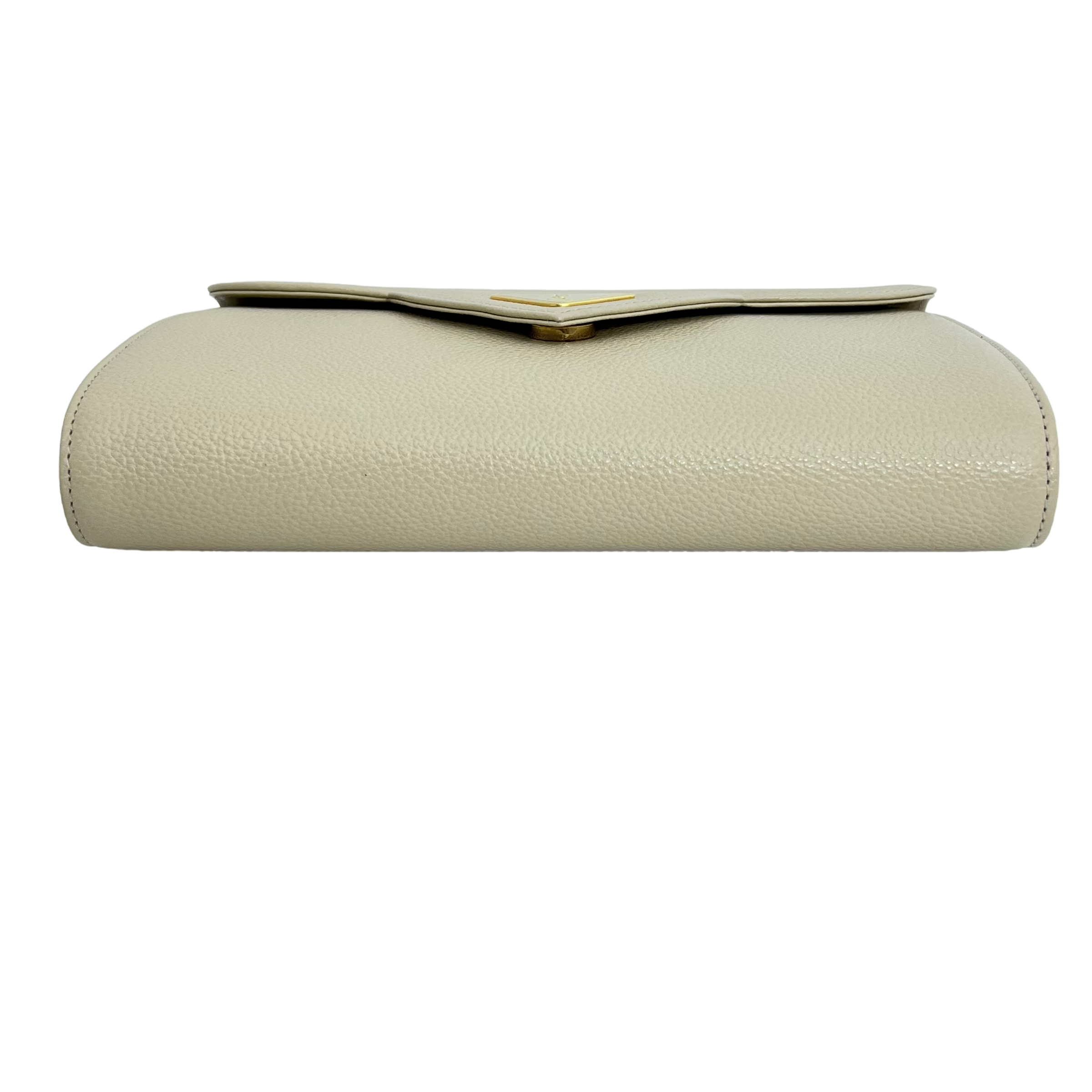 Cream Vintage Envelope Clutch