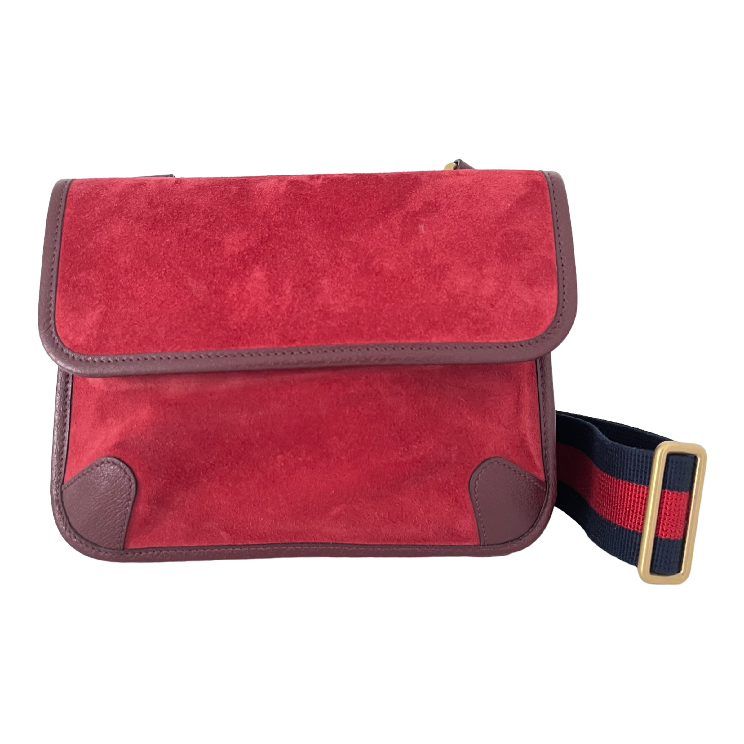 Small Suede Neo Vintage Double Flap Messenger Bag
