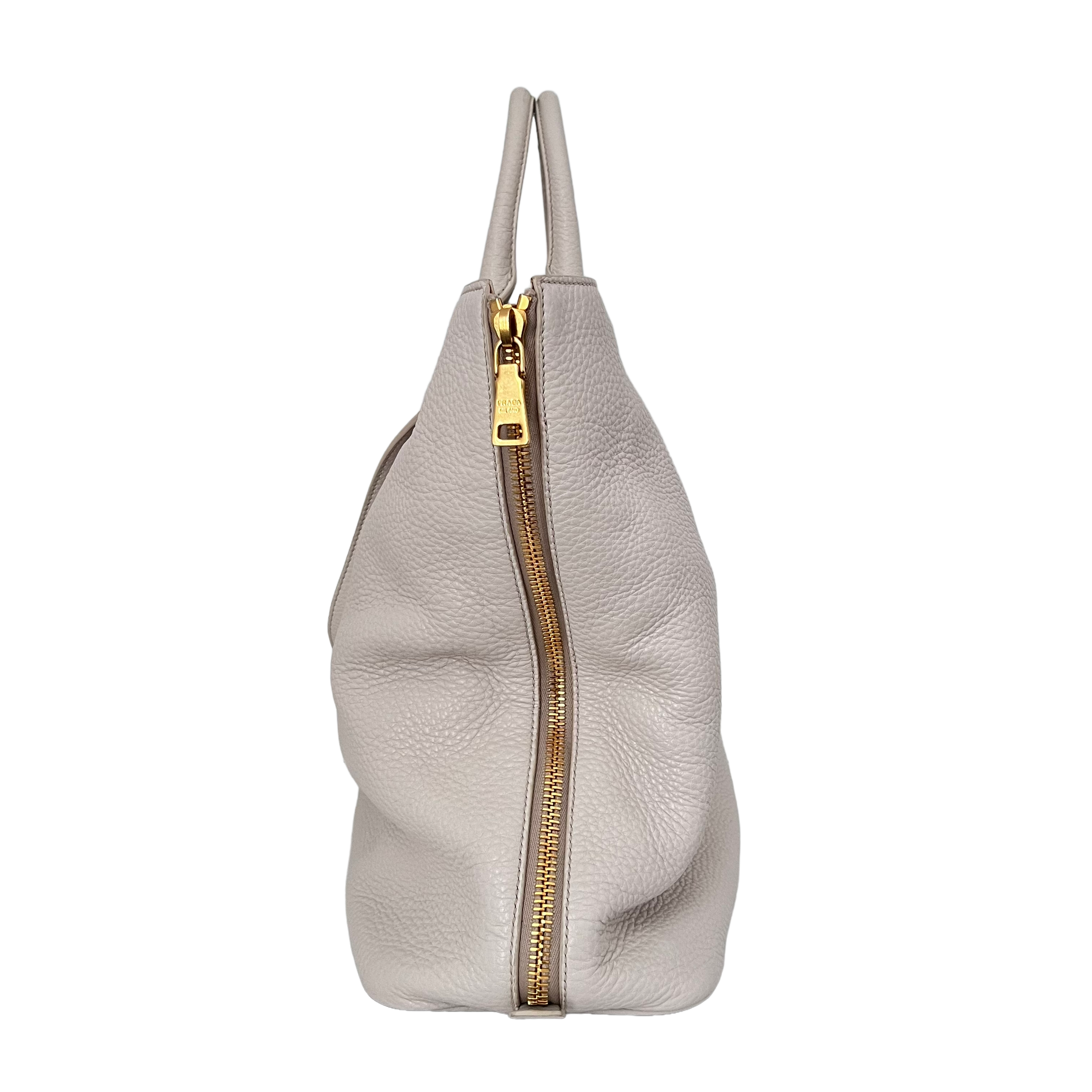 White Vitello Daino Tote