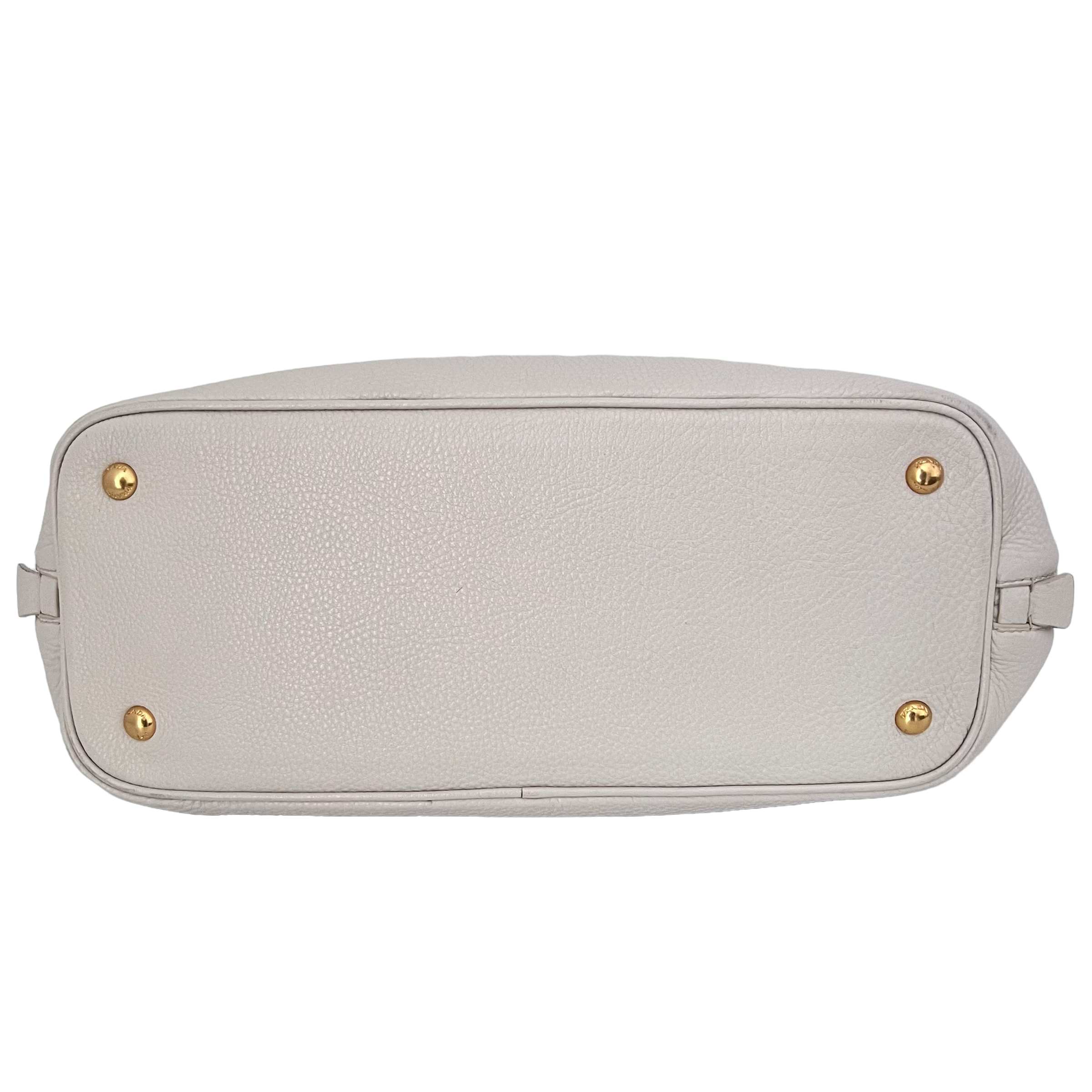 White Vitello Daino Tote