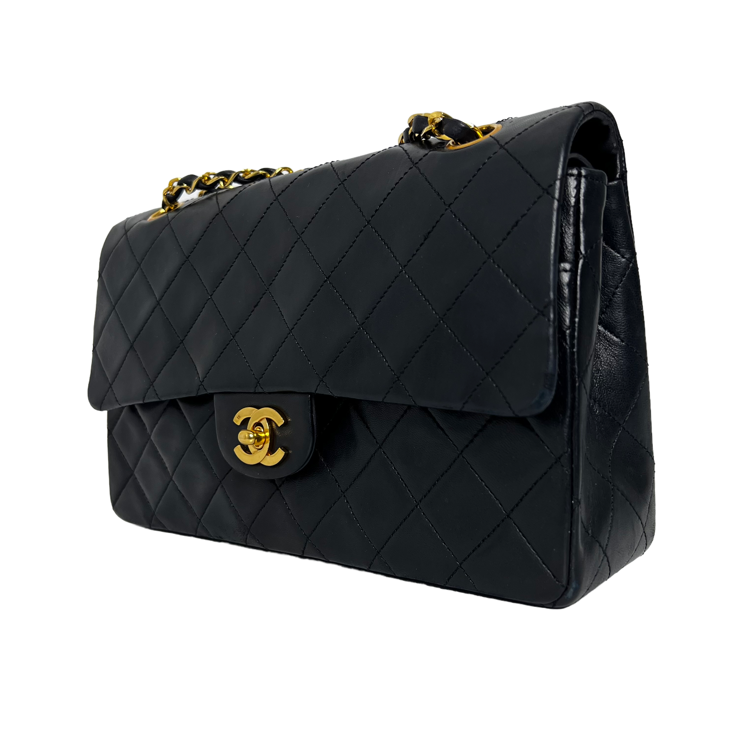 Vintage Medium Classic Double Flap