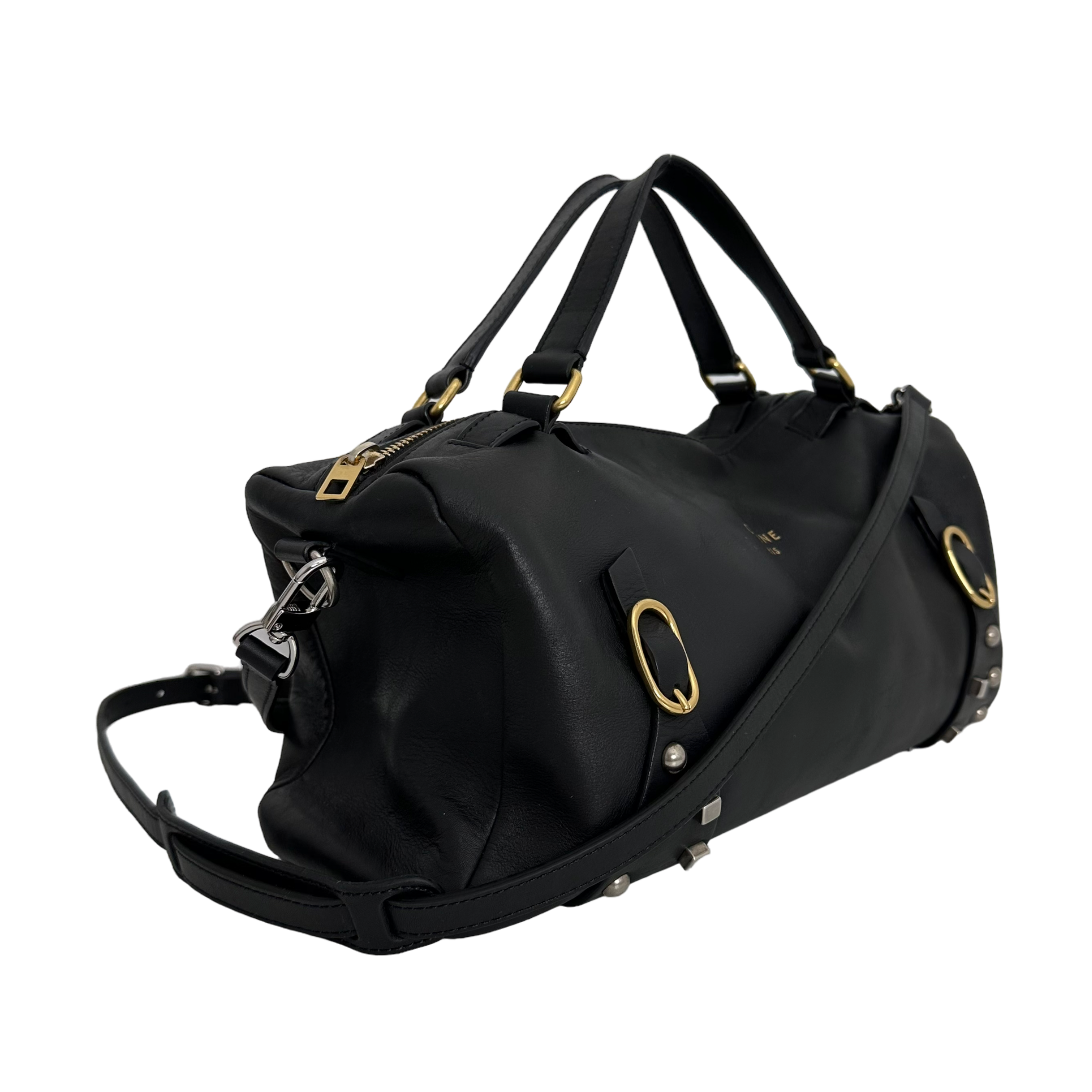 Vintage Top Handle Leather Bag