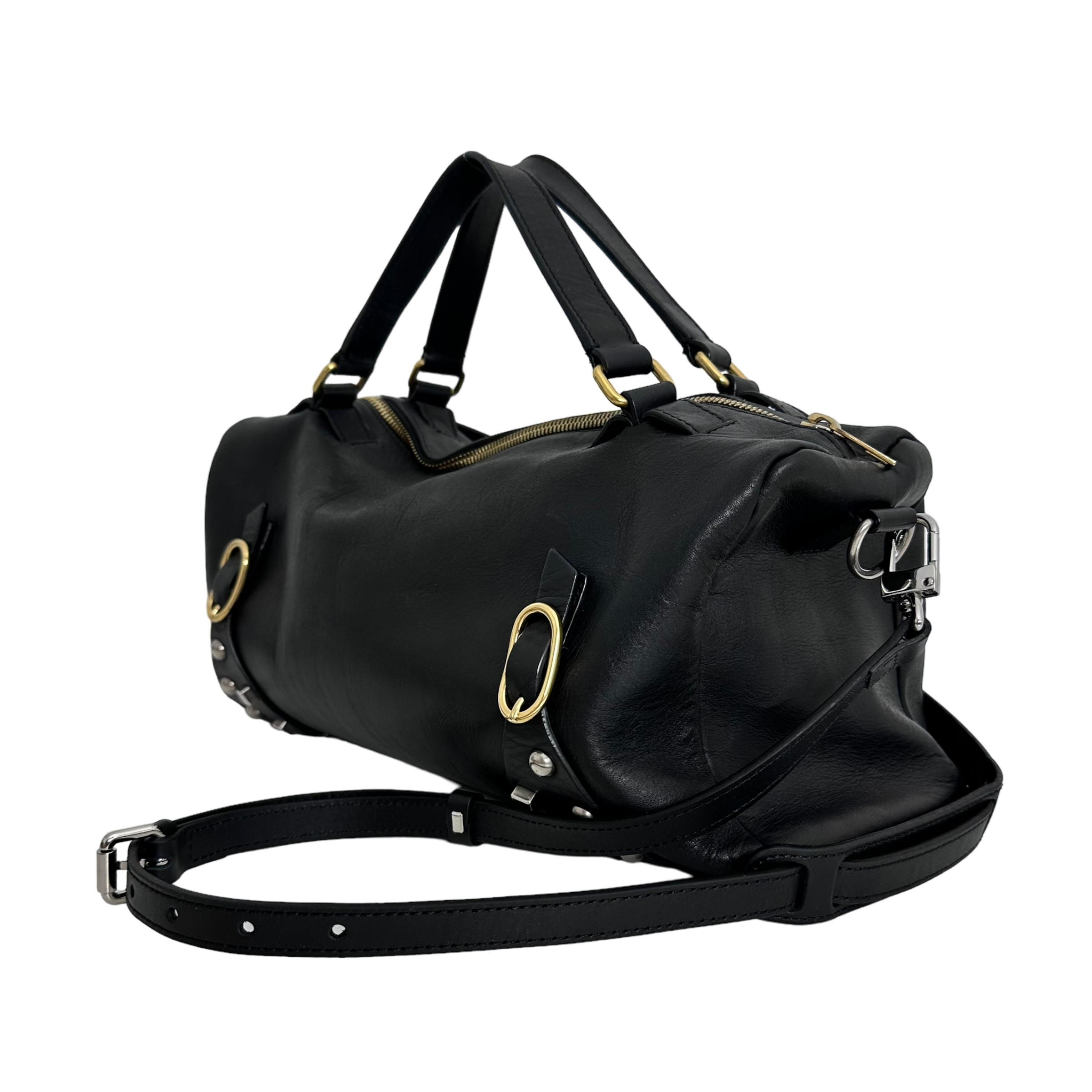 Vintage Top Handle Leather Bag
