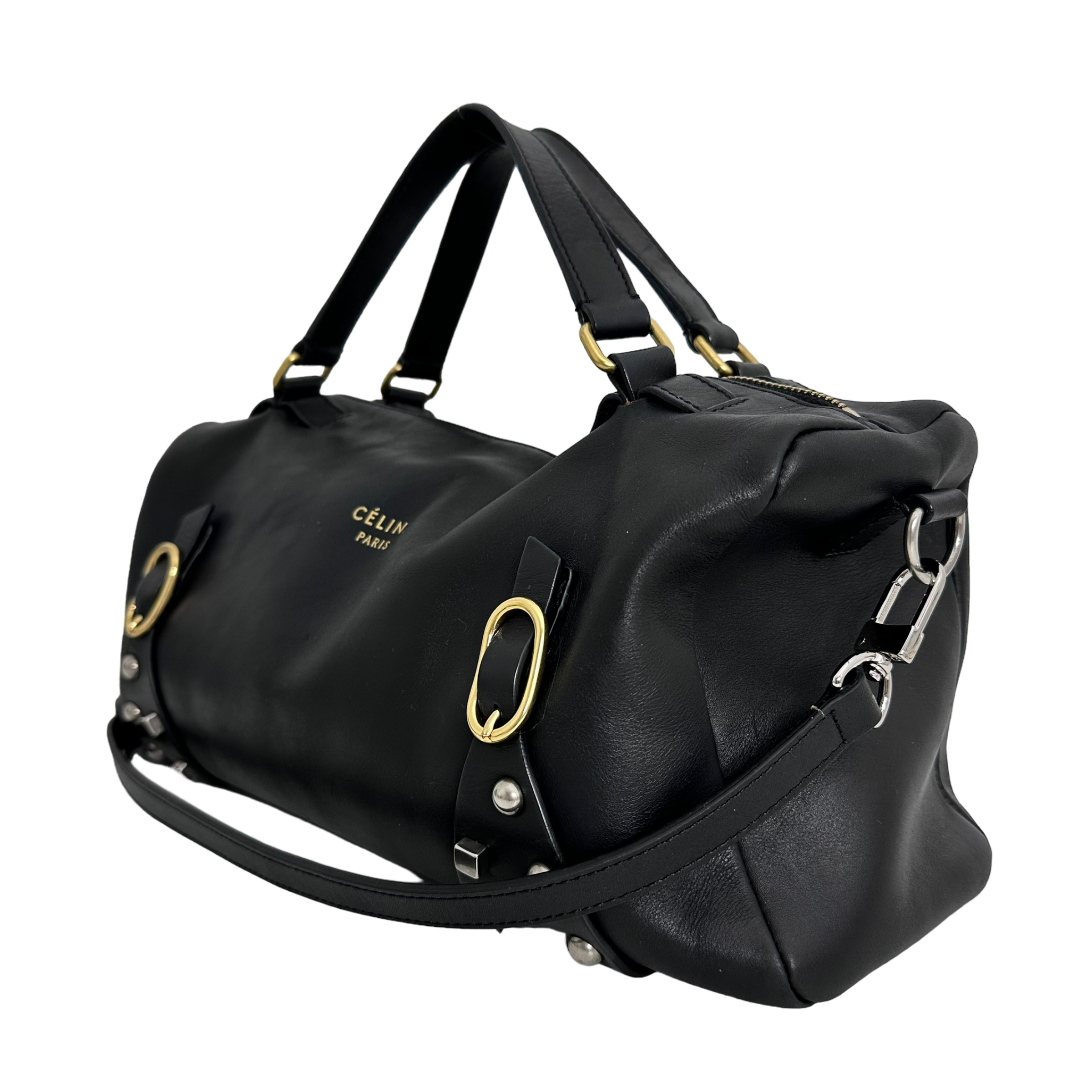 Vintage Top Handle Leather Bag