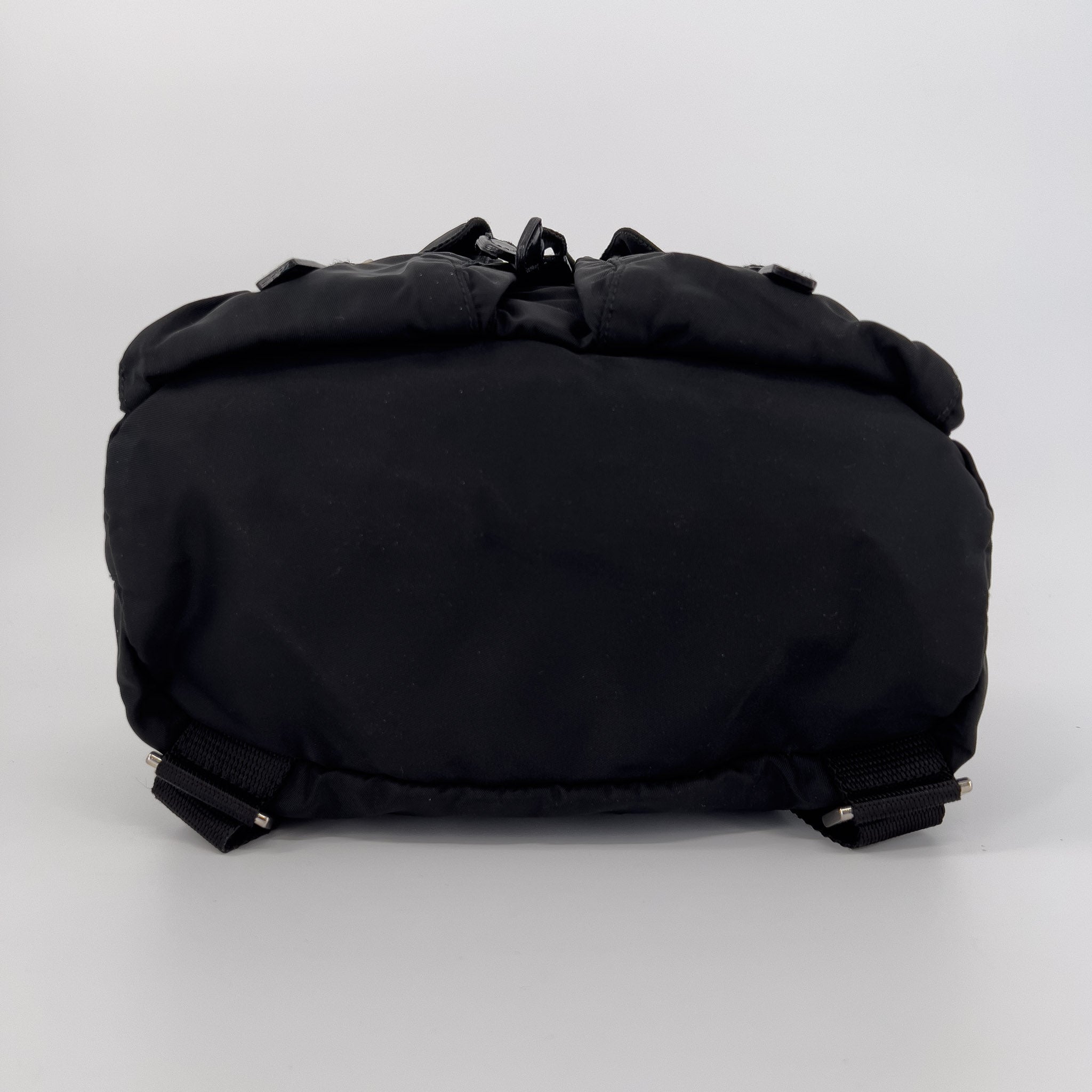 Black Nylon Tessuto Backpack