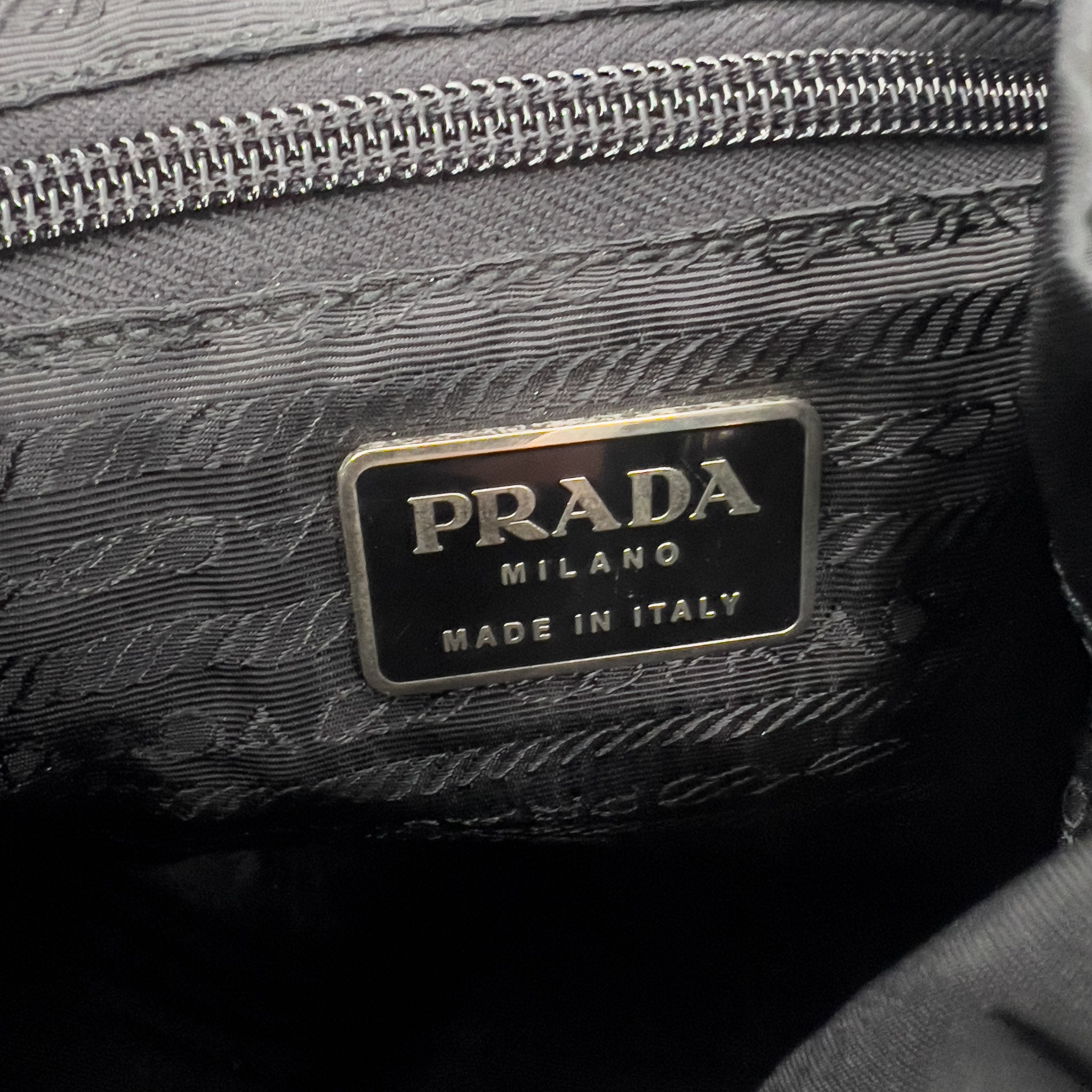 Black Nylon Tessuto Backpack