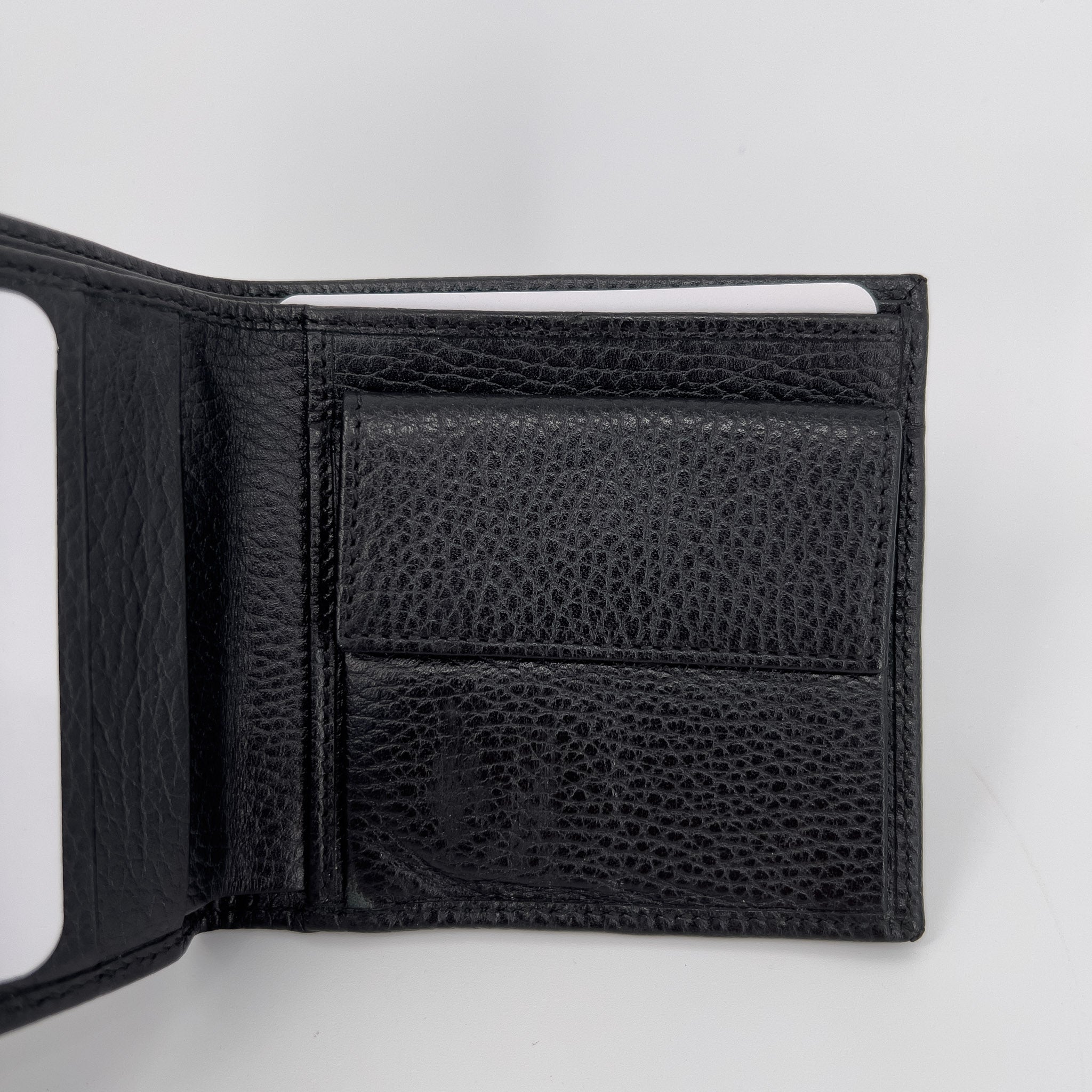 Black GG Web Canvas Mens Wallet