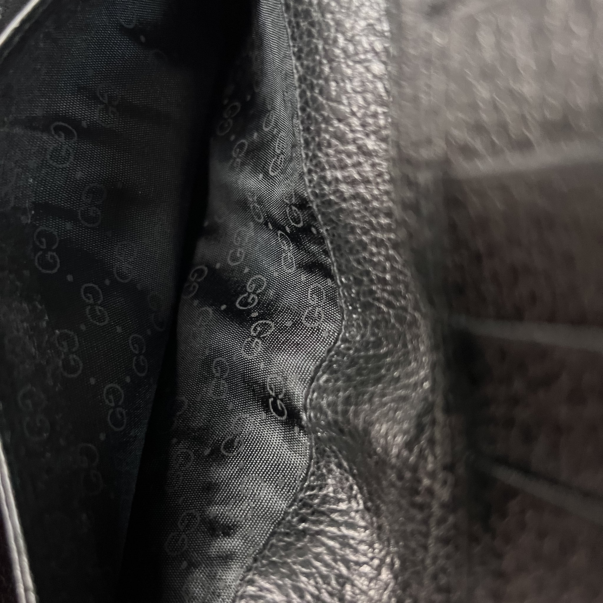 Black Leather Long Wallet