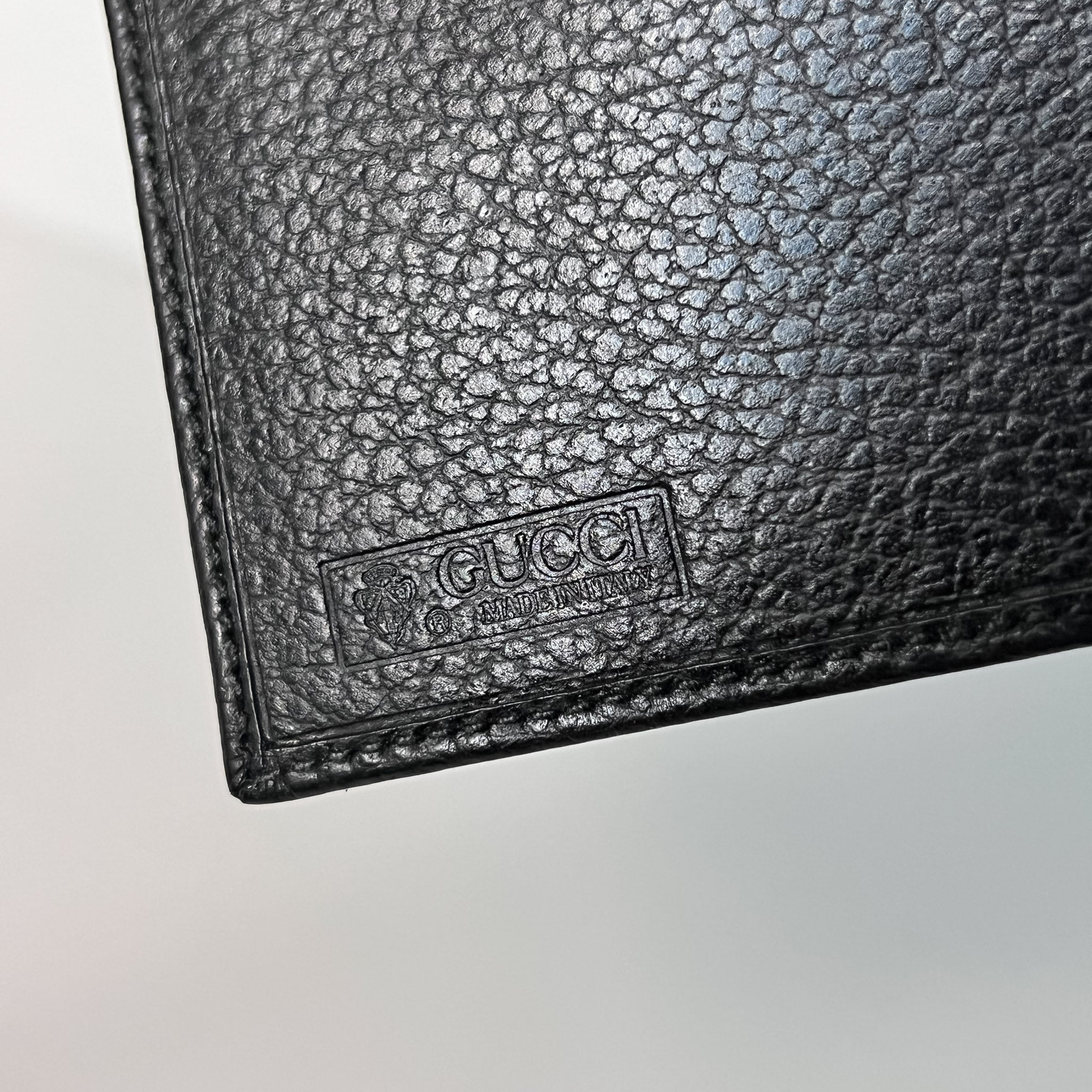 Black Leather Long Wallet