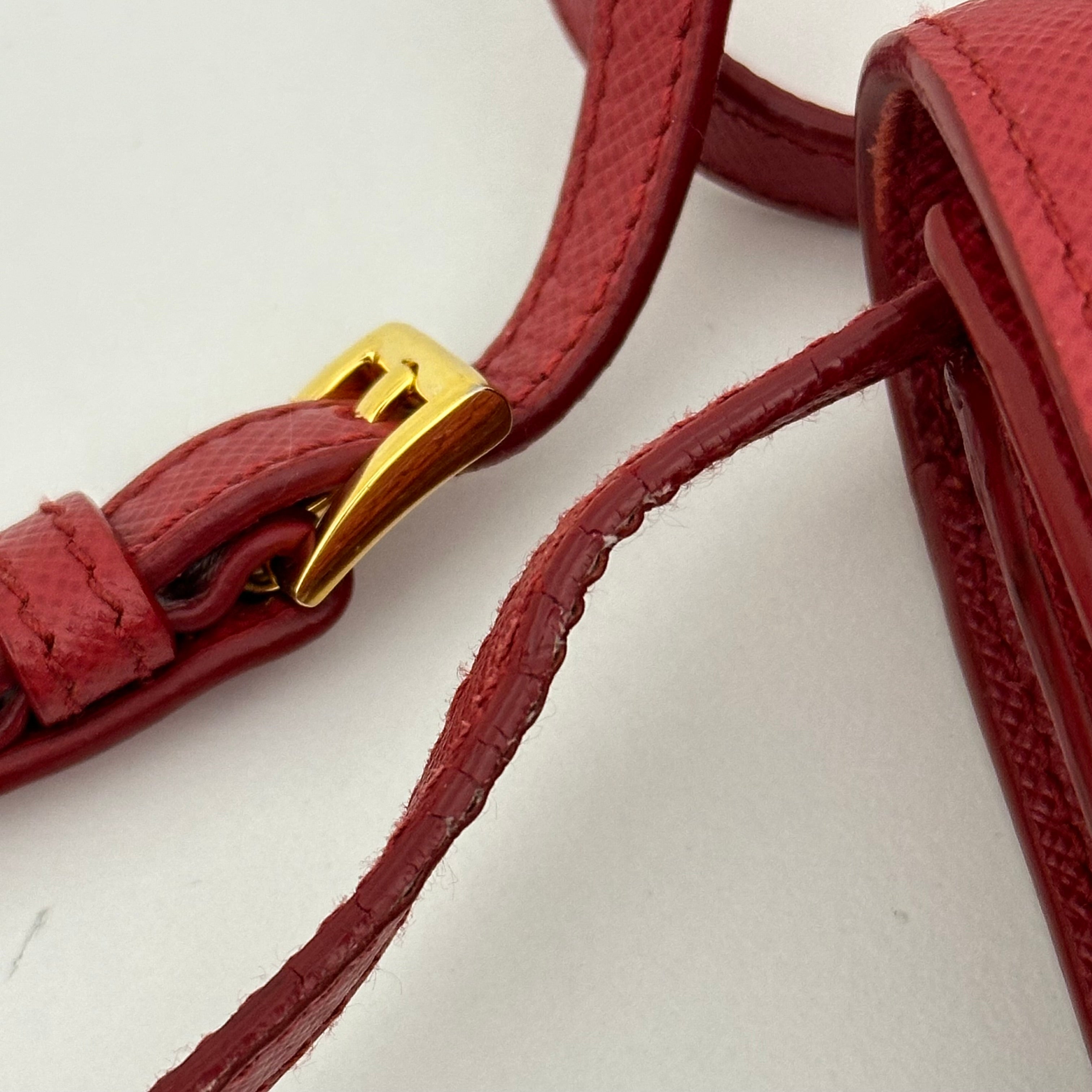Red Saffiano WOC