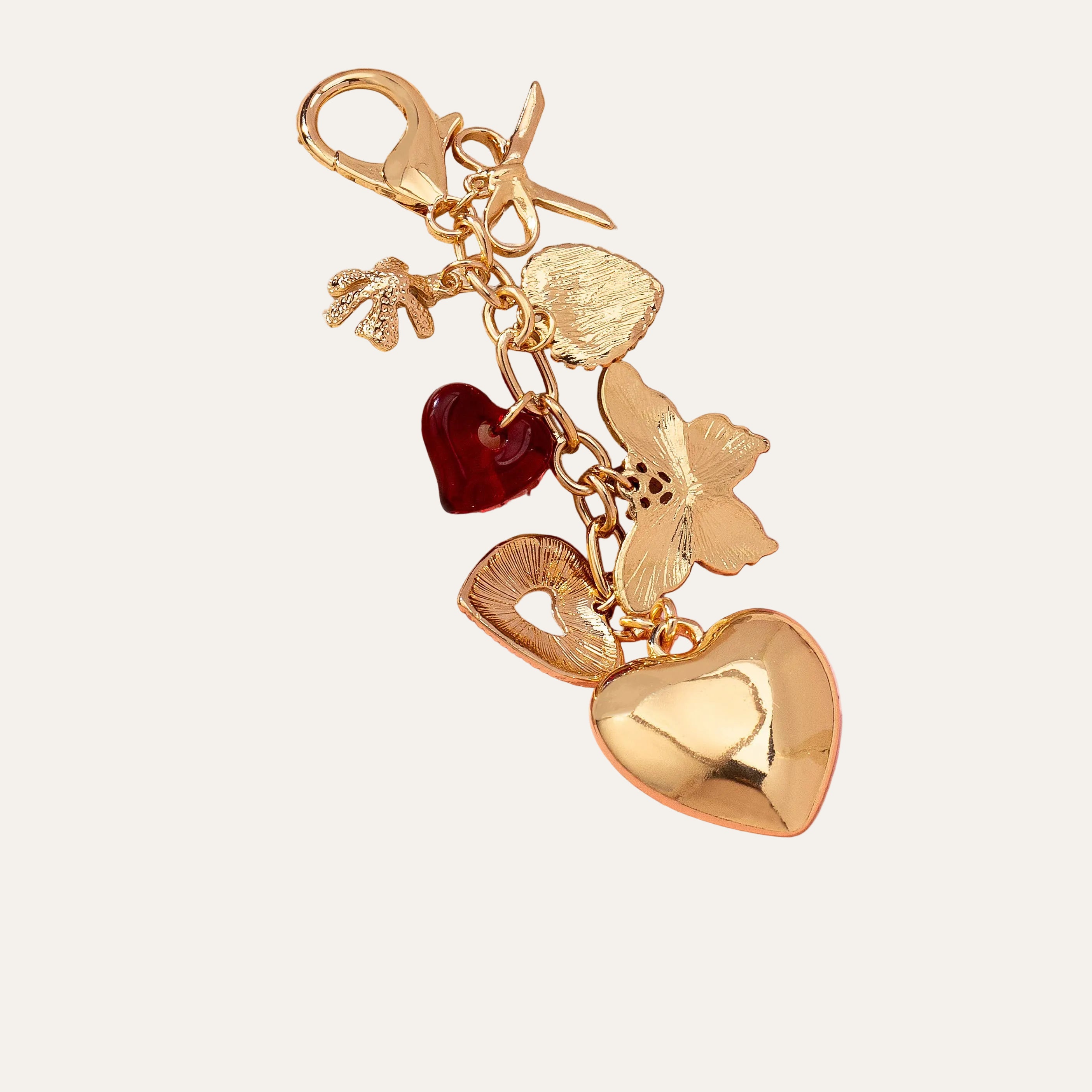 HEART BOW BUTTERFLY CHARM KEY CHAIN BAG CHARM