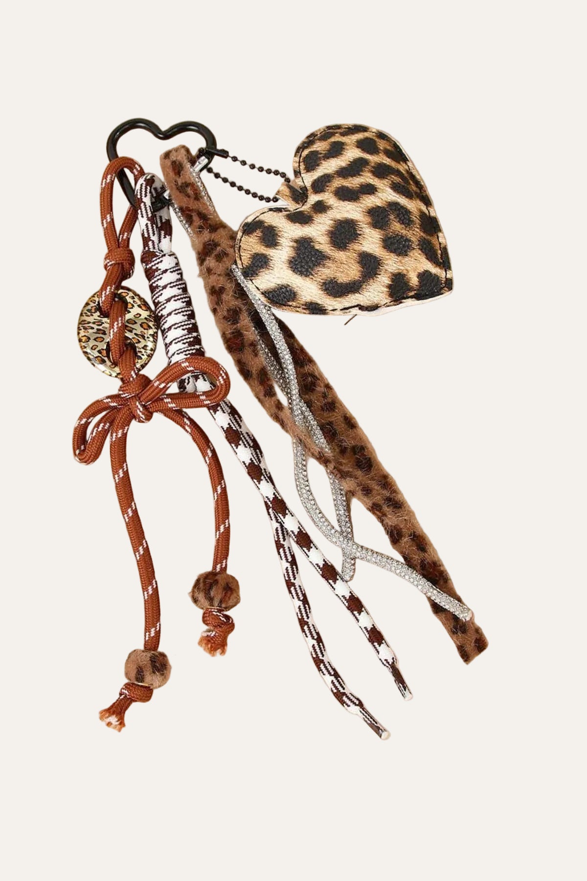 ANIMAL HEART ROPE BAG CHARM