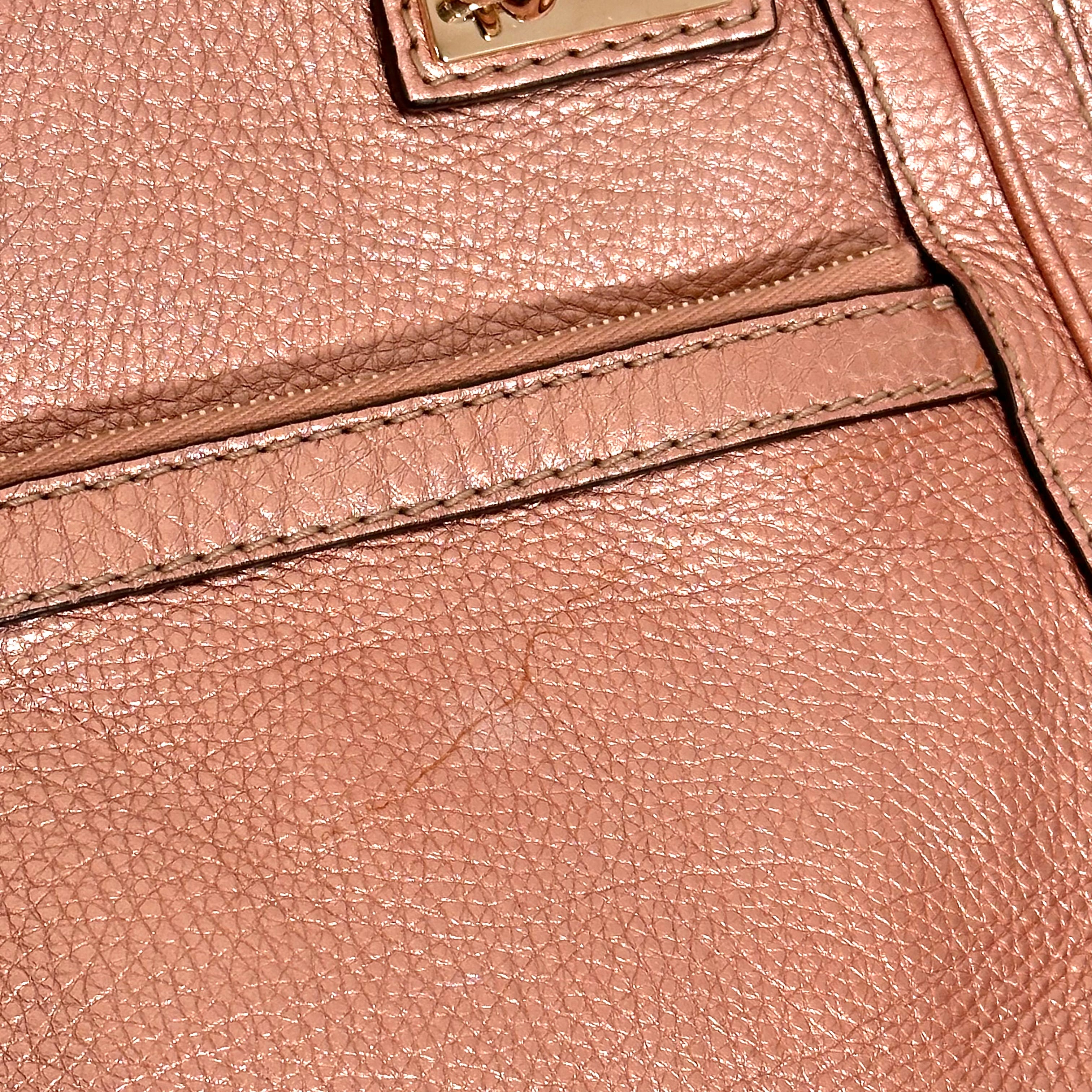 Metallic Pink Bamboo Tote