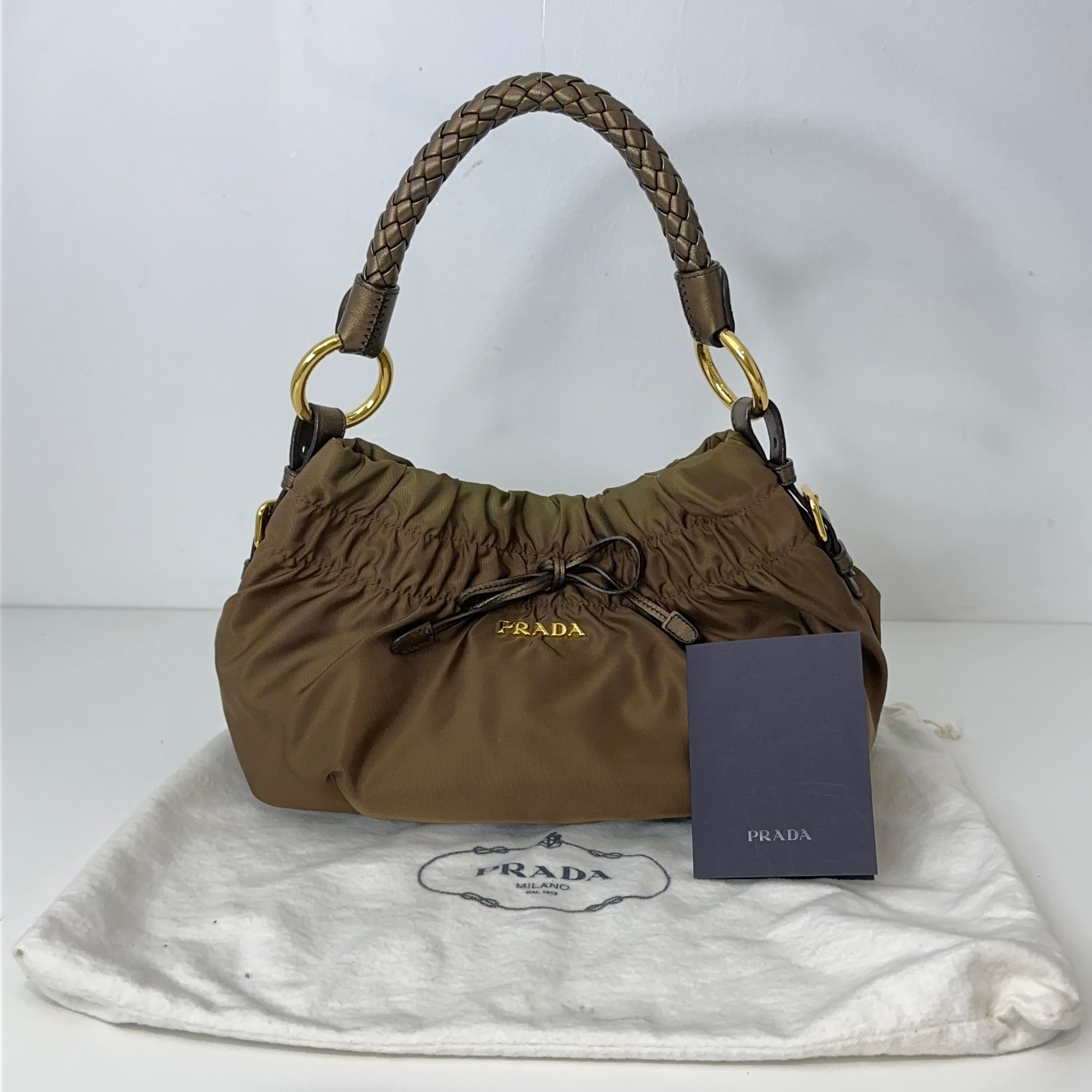 Bow Tessuto Shoulder Bag