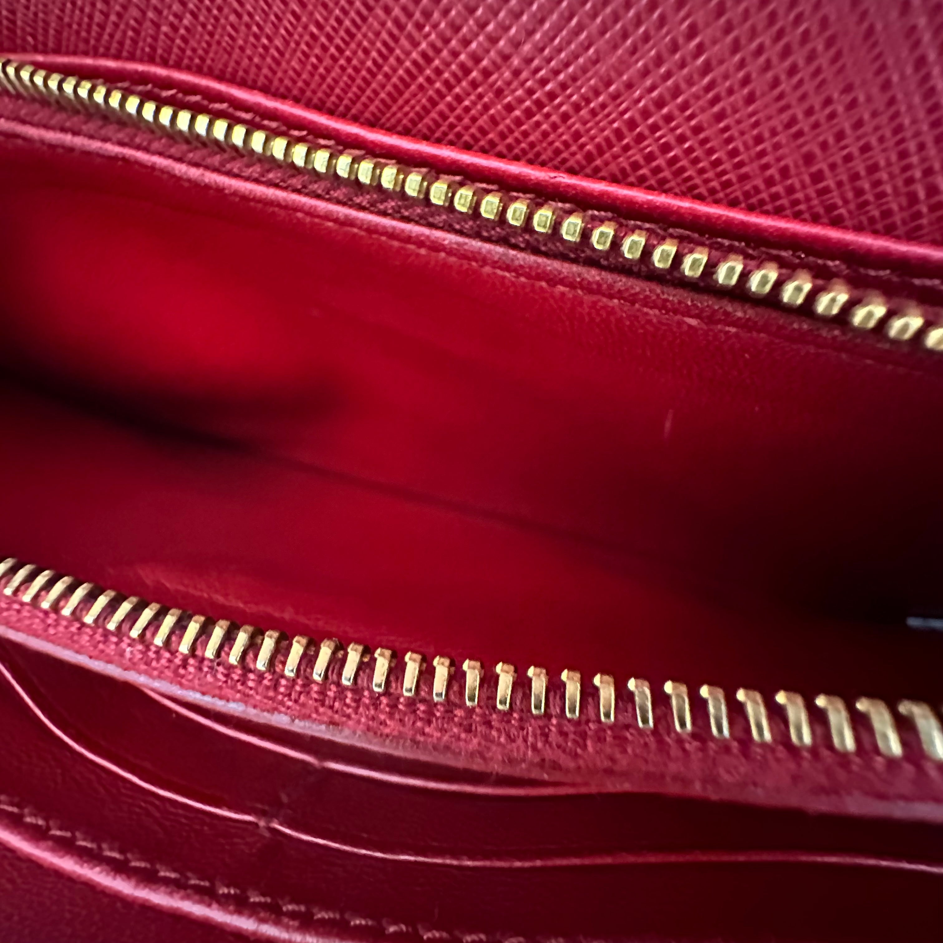 Red Saffiano WOC