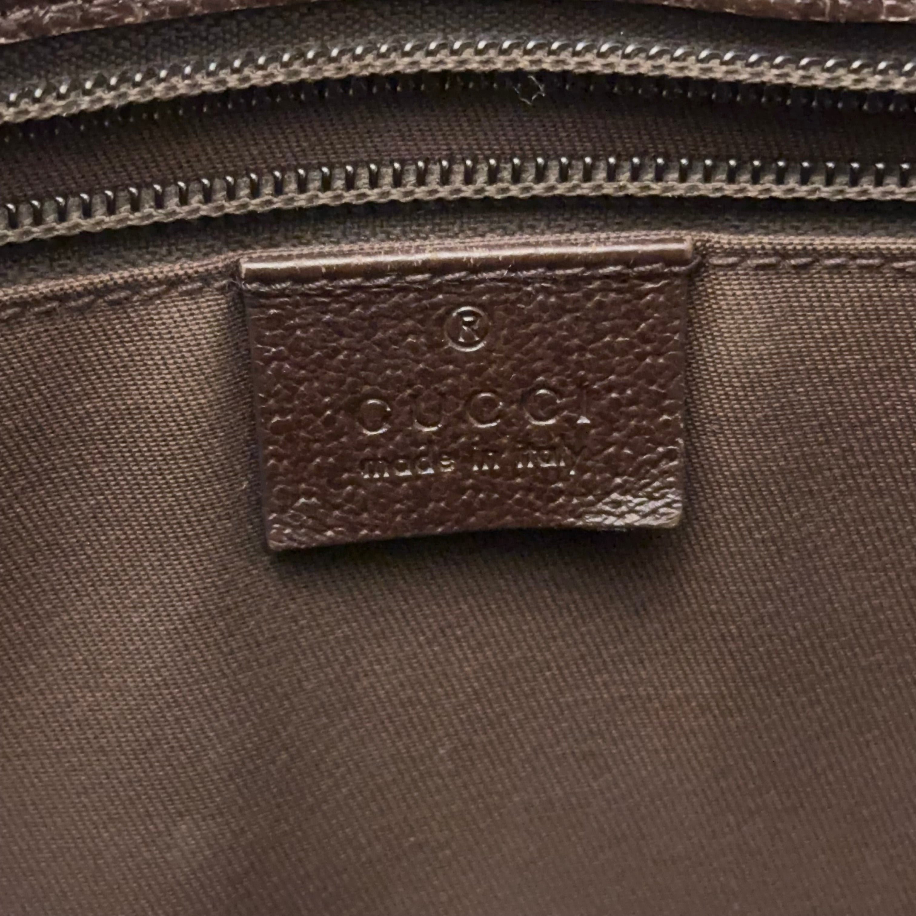 Brown GG Web Crossbody